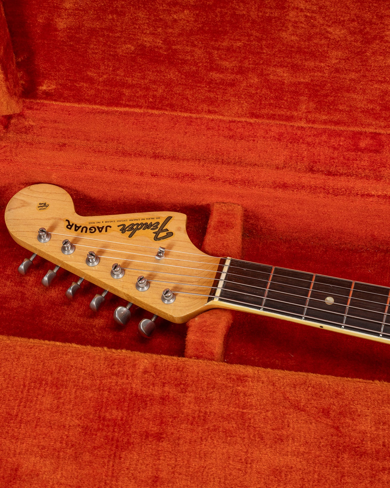 1965 Fender Jaguar Sunburst Headstock Neck Binding original CBS hardshell case