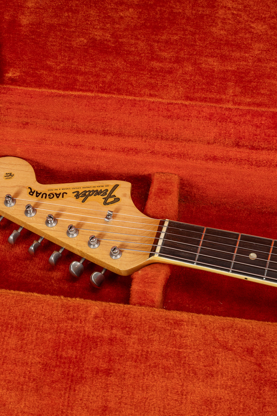 1965 Fender Jaguar Sunburst Headstock Neck Binding original CBS hardshell case