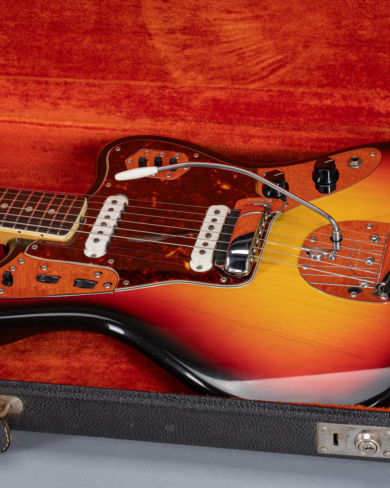 1965 Fender Jaguar Sunburst body original CBS hardshell case