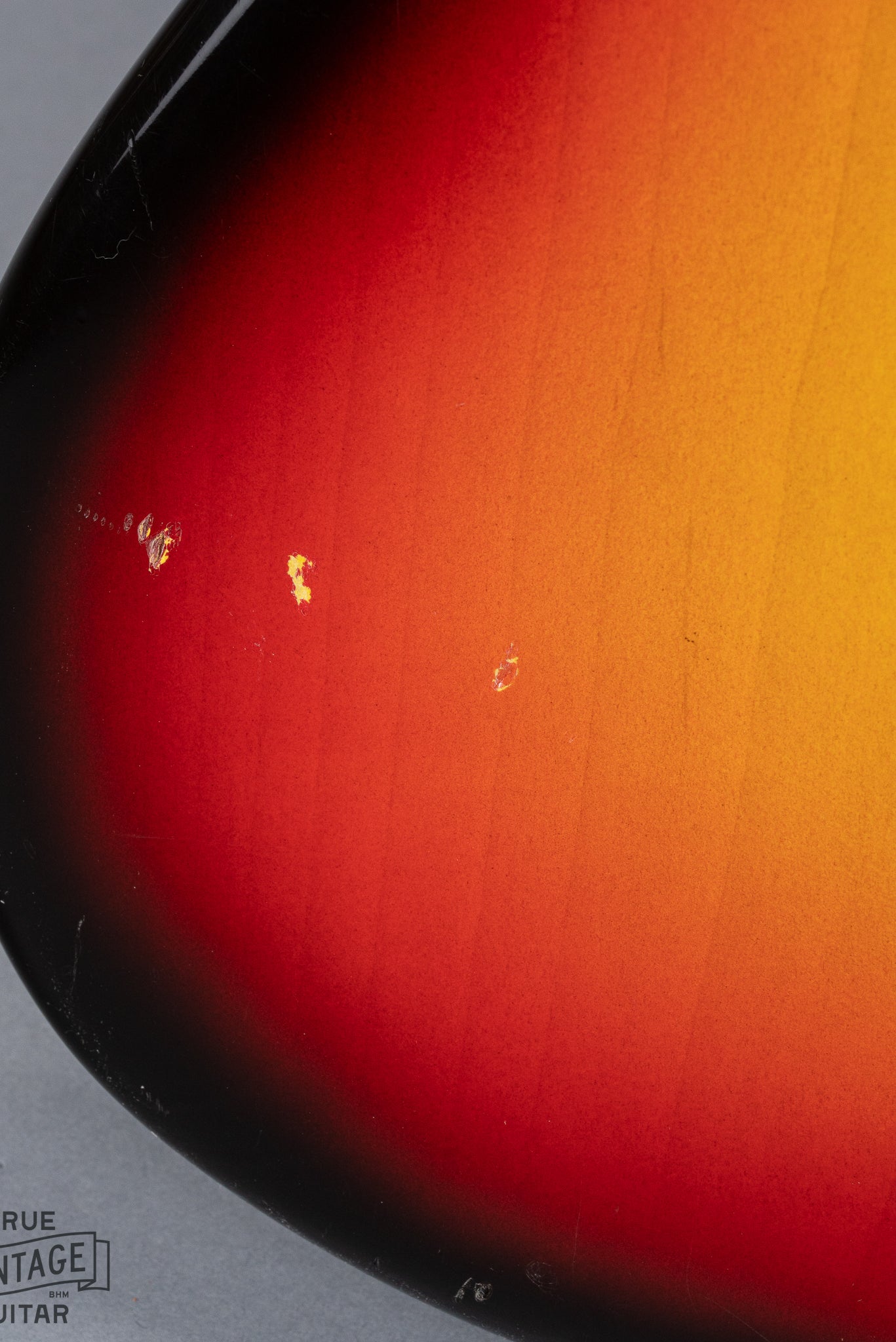 1965 Fender Jaguar Sunburst Finish Nicks, Dings, Scratches