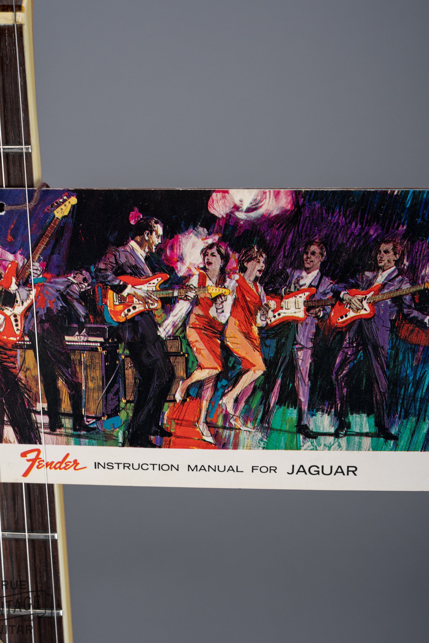1965 Fender Jaguar Sunburst CBS original Hangtag Instruction Manual
