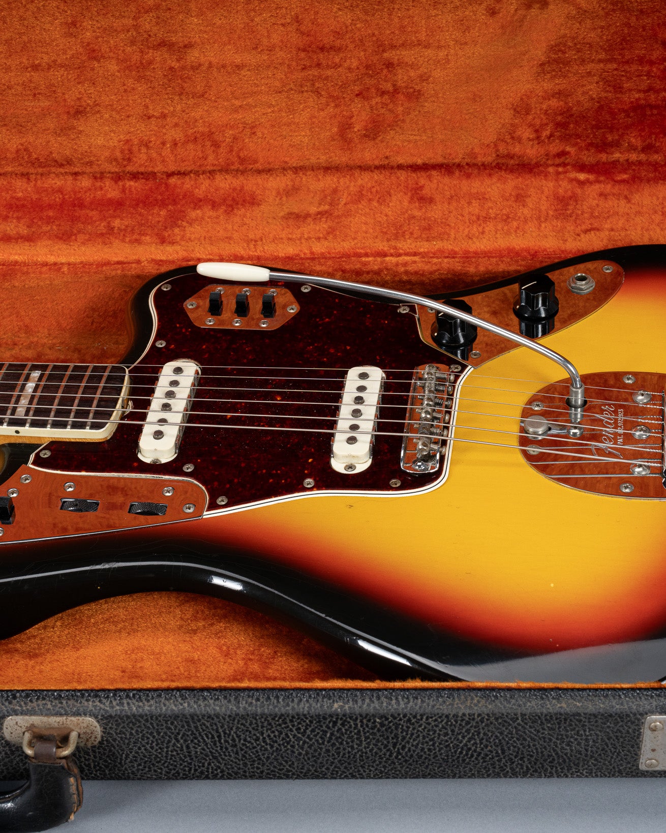 1966 Fender Jaguar Sunburst body in original case