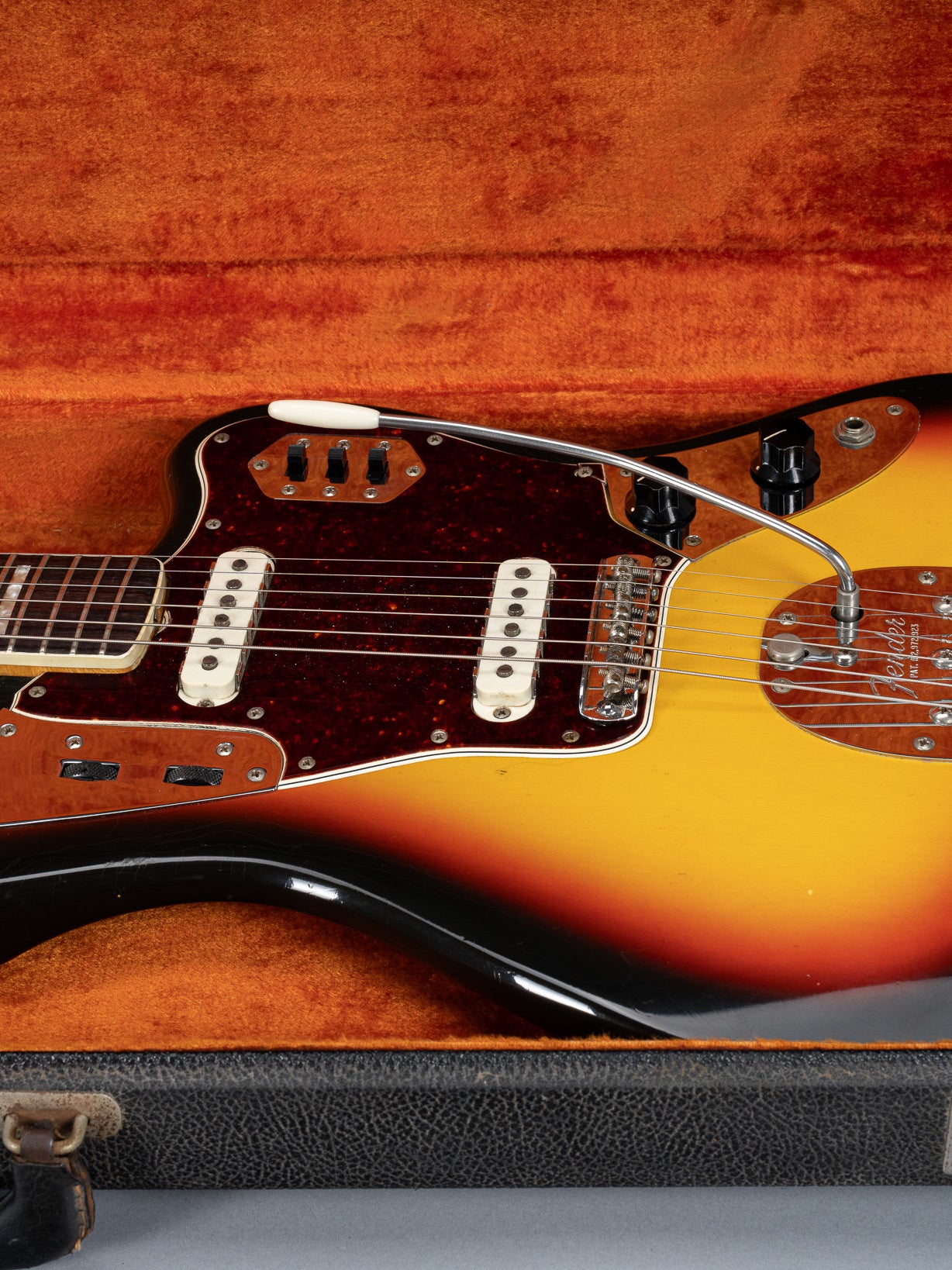 1966 Fender Jaguar Sunburst body in original case