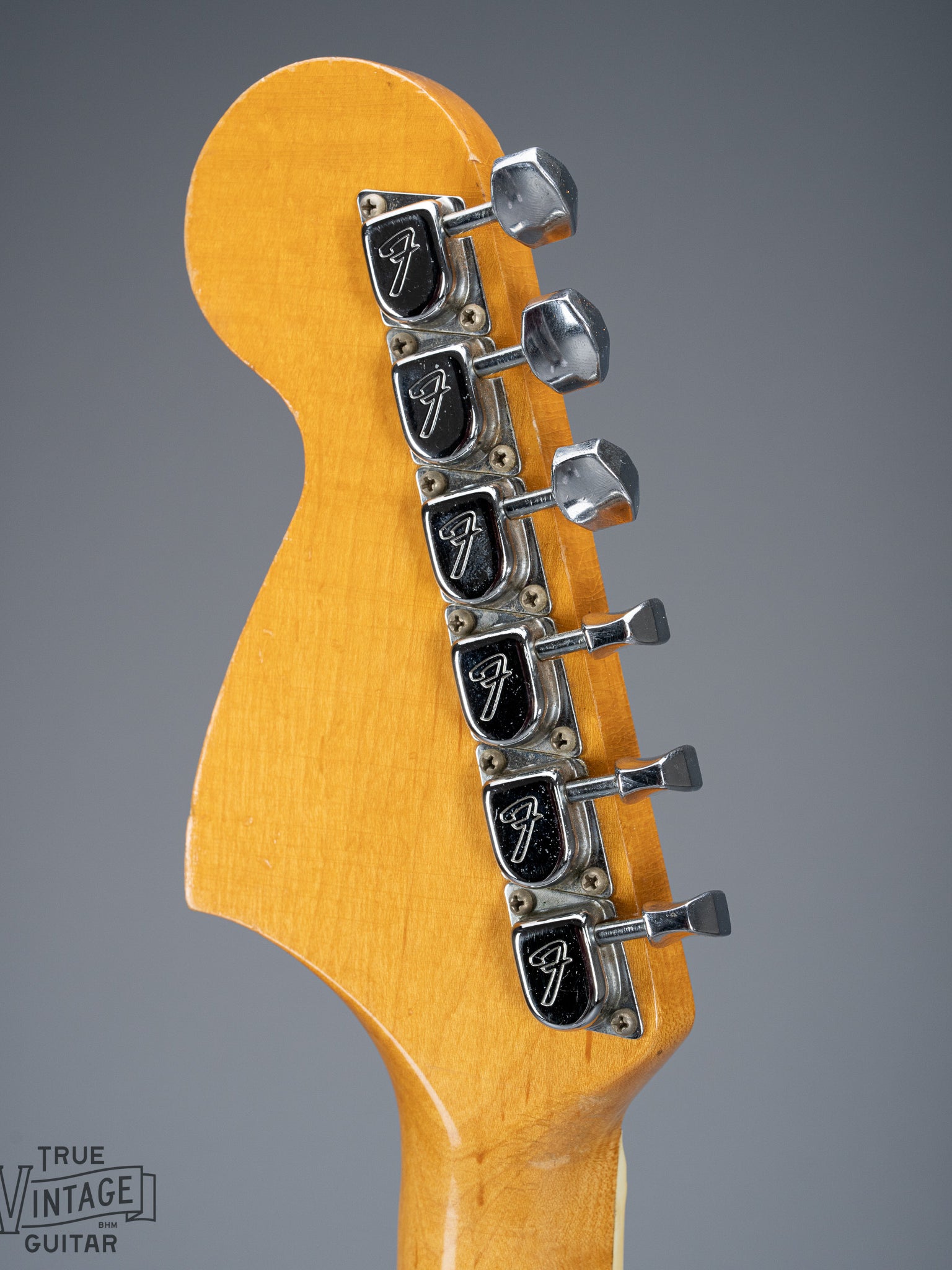 1966 Fender Jaguar Sunburst Back of Headstock