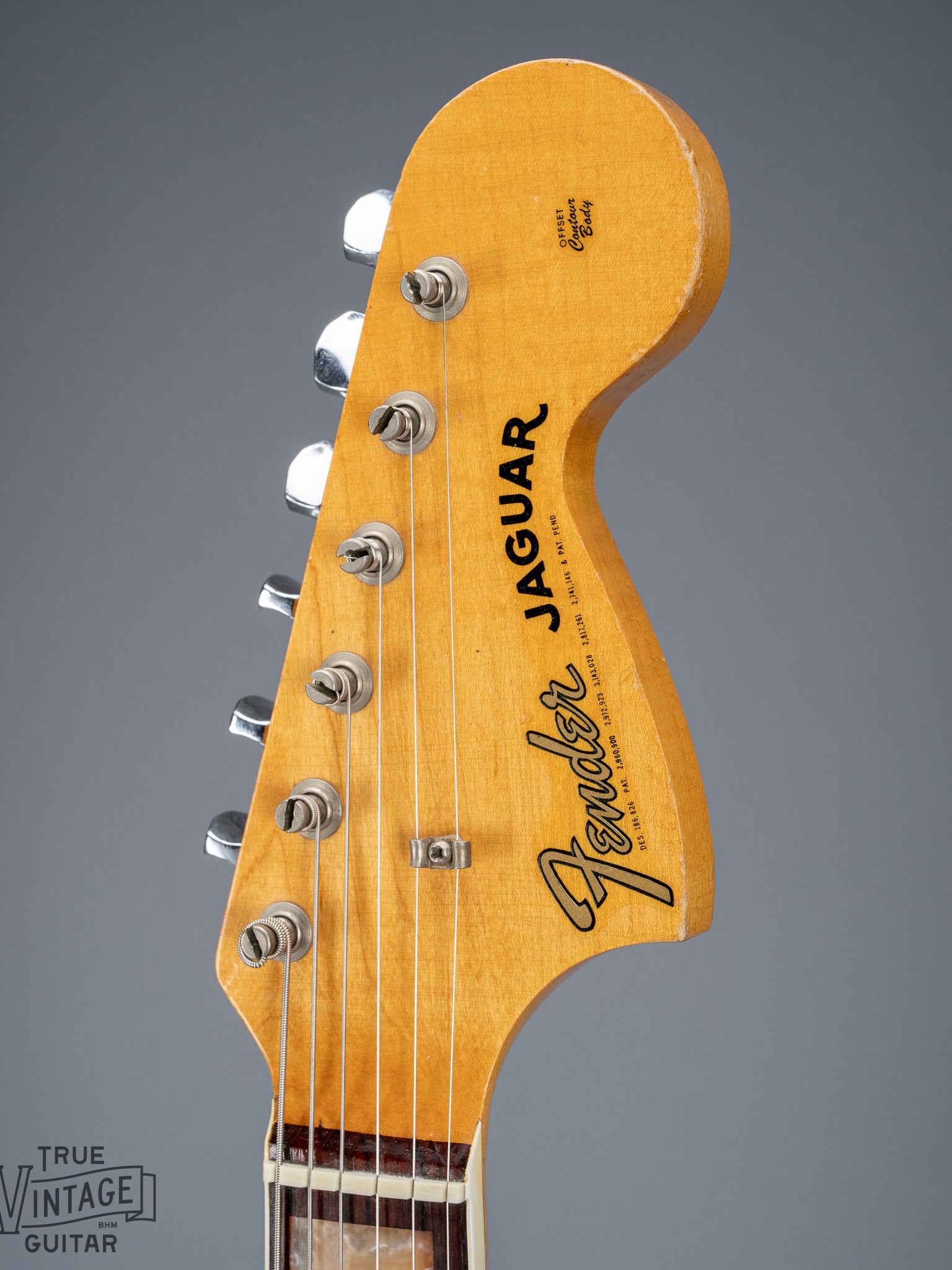 1966 Fender Jaguar Sunburst Headstock