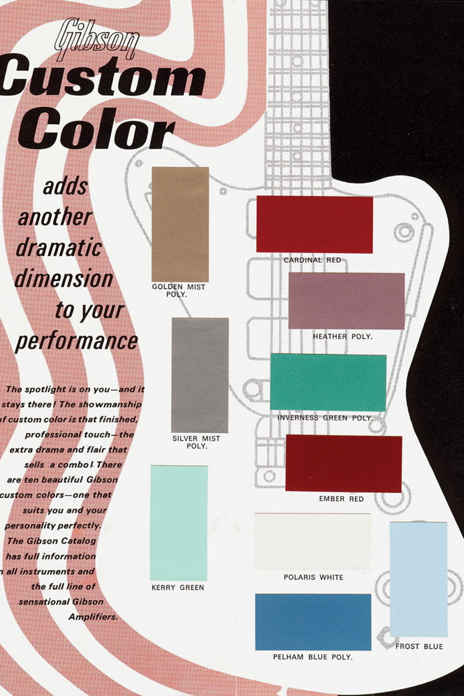 1966 Gibson Custom Color Chart