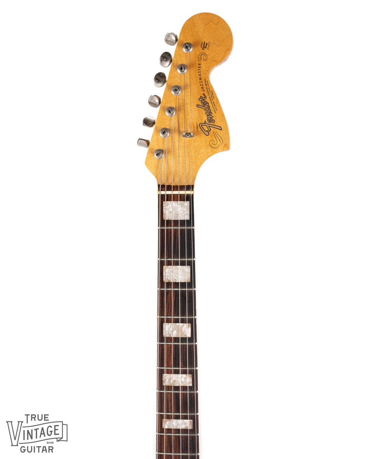 Front of 1967 Fender Jazzmaster Sunburst Neck and Headstock
