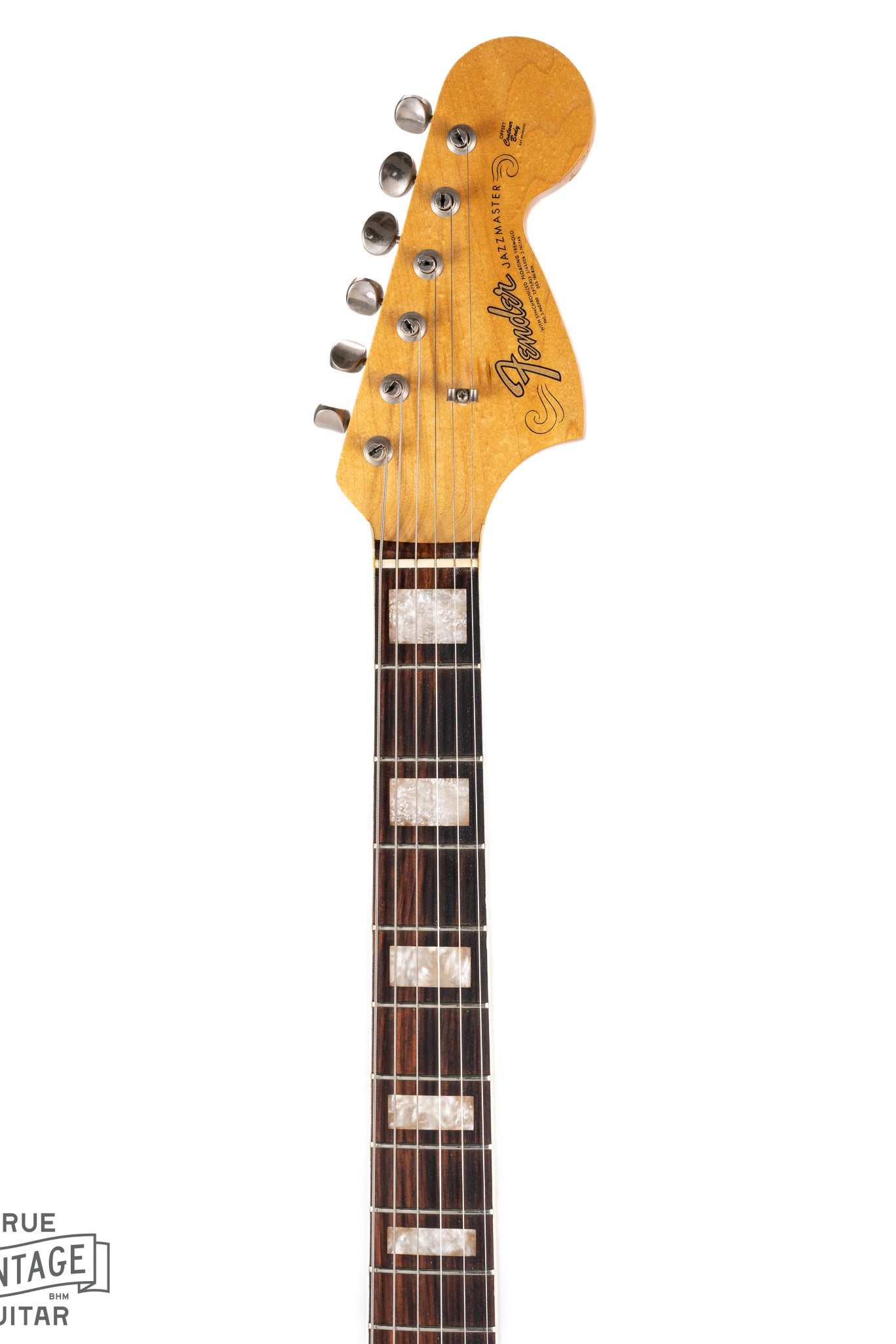 Front of 1967 Fender Jazzmaster Sunburst Neck and Headstock