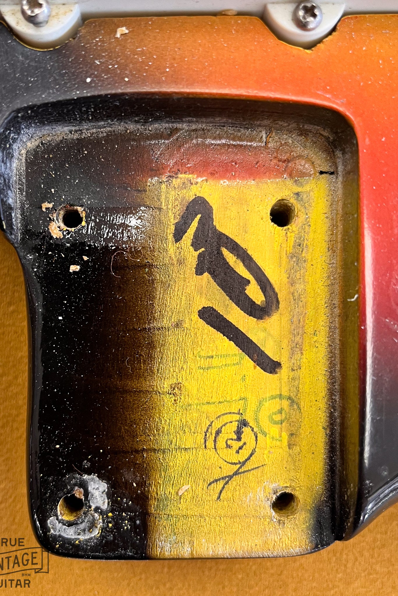 1967 Fender Jazzmaster Sunburst Neck Pocket