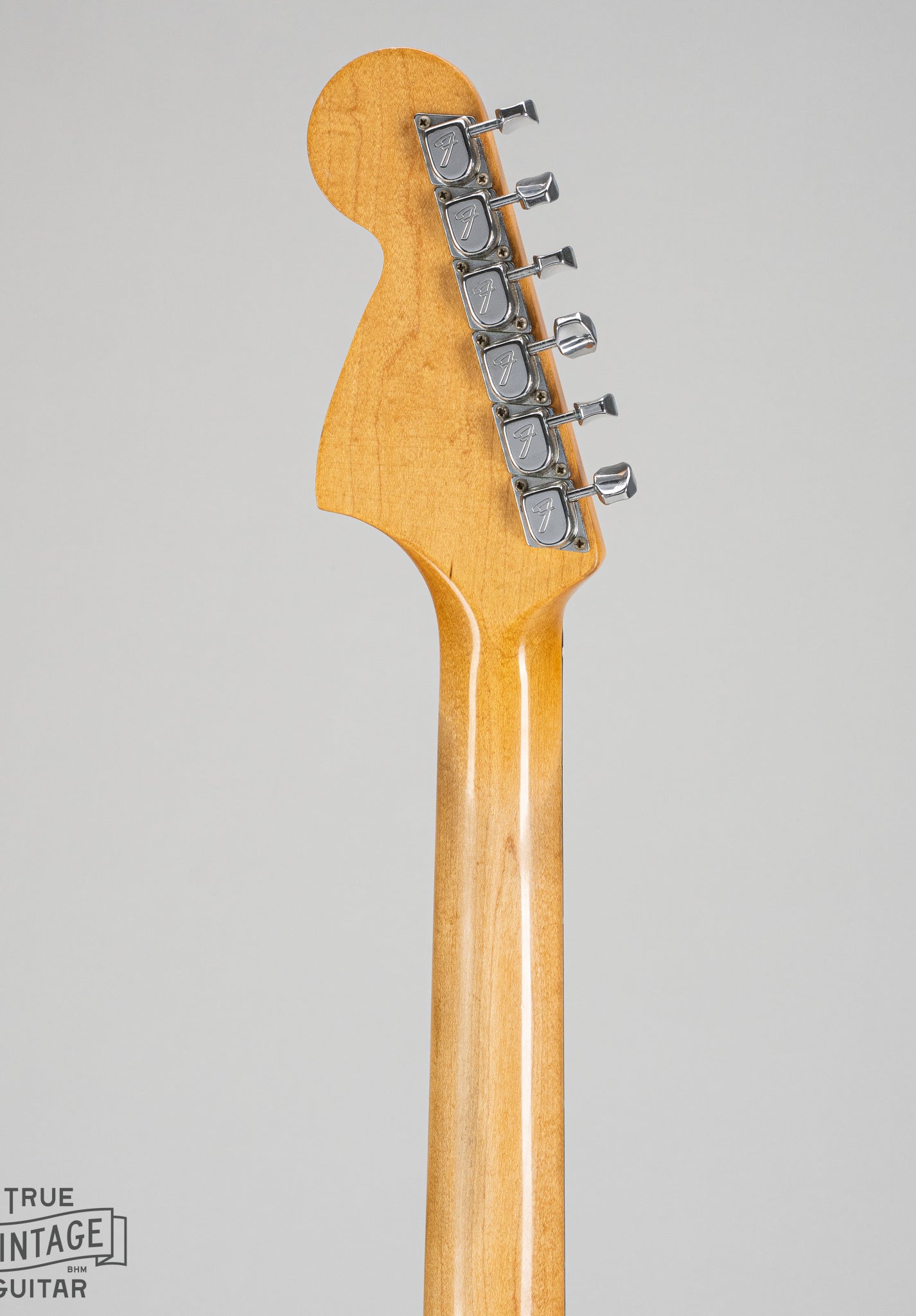1967 fender Stratocaster Sunburst guitar back of neck and headstock