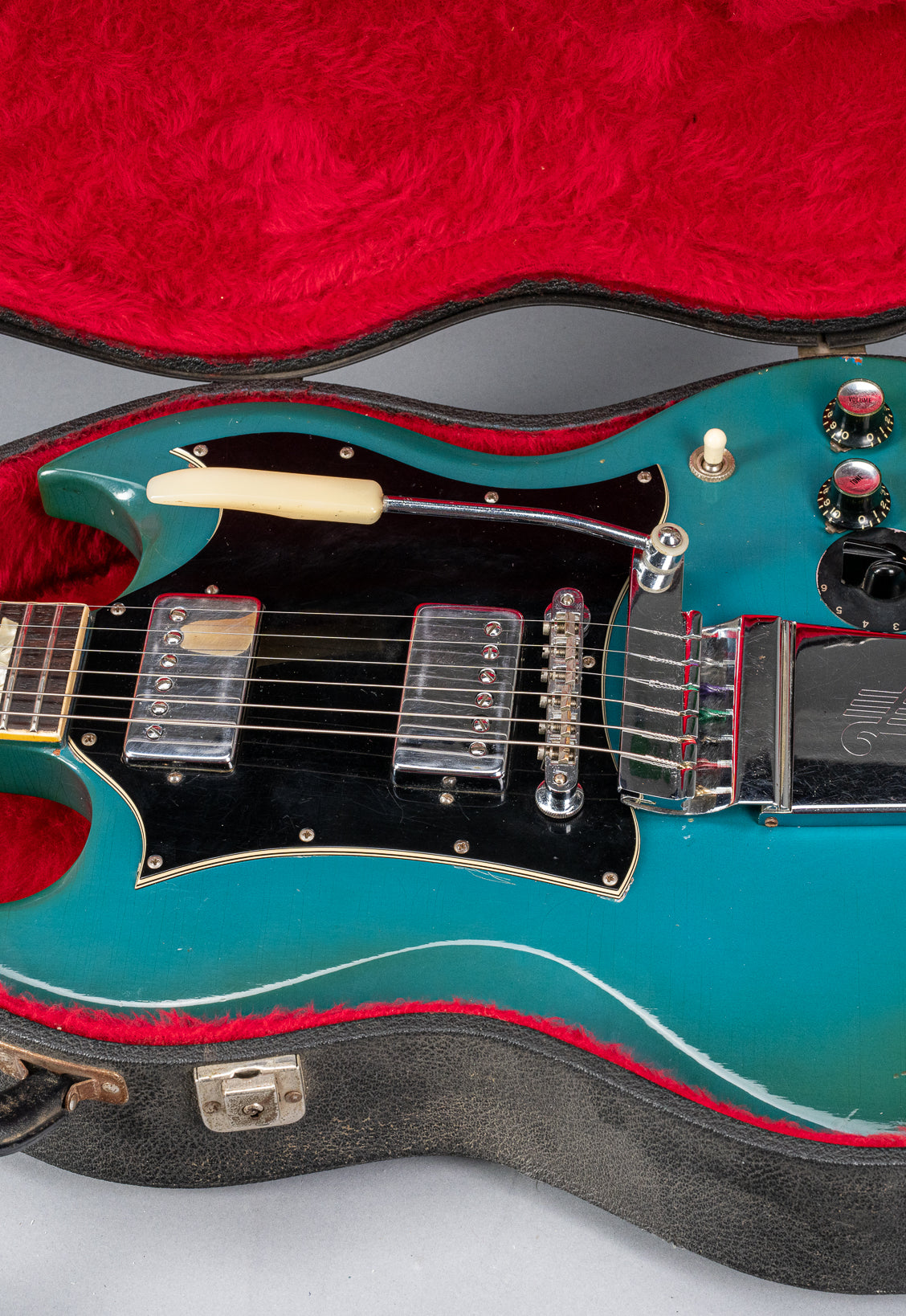 1971 Gibson SG Standard Custom Blue in original red lined case.