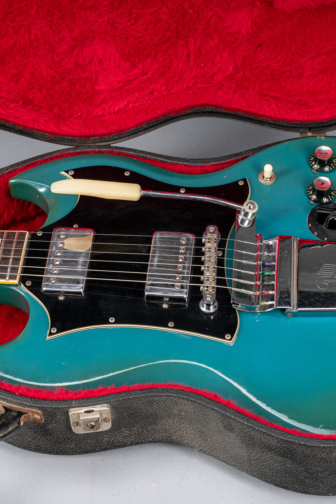 1971 Gibson SG Standard Custom Blue in original red lined case.