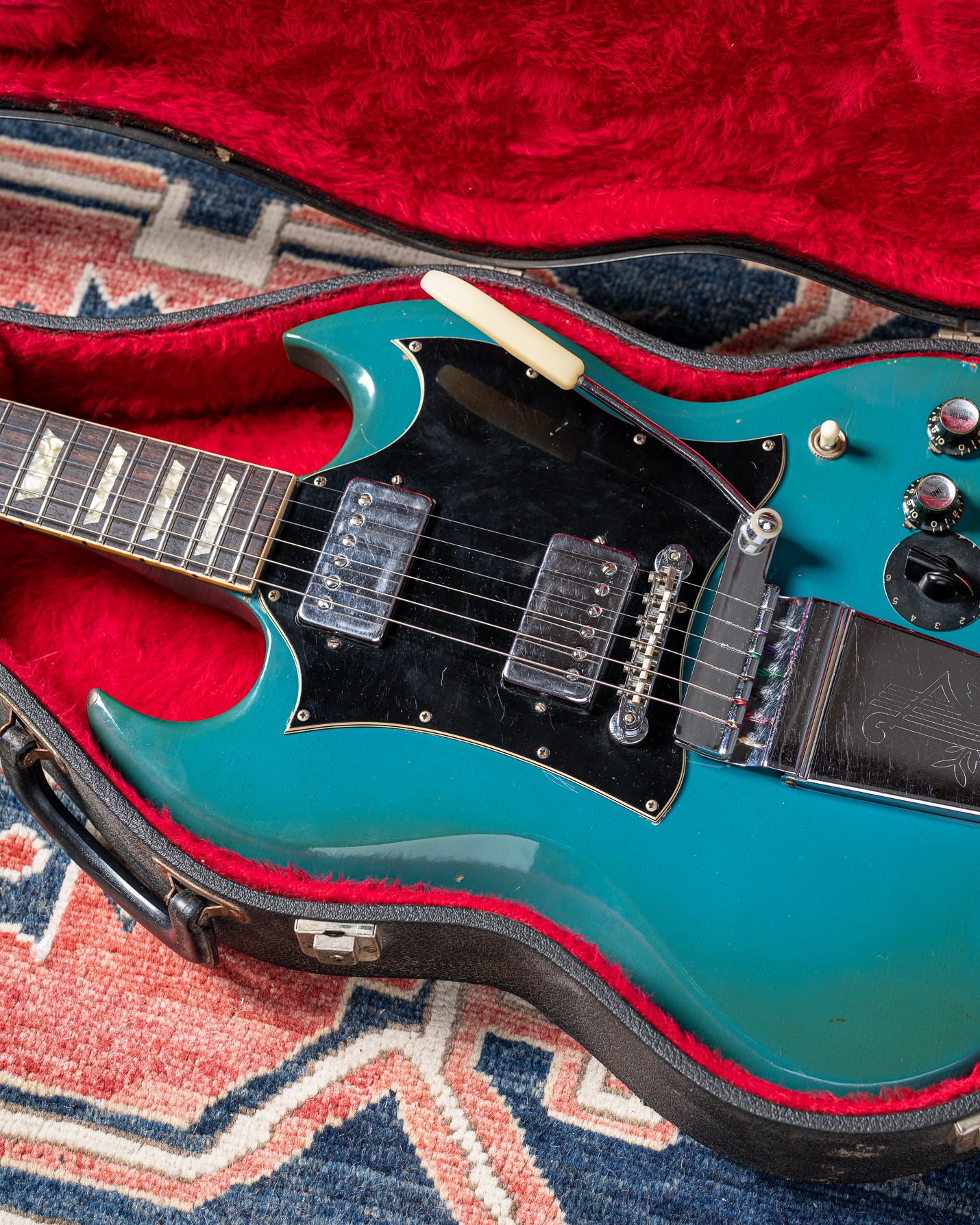 1971 Gibson SG Standard Custom Blue in original case