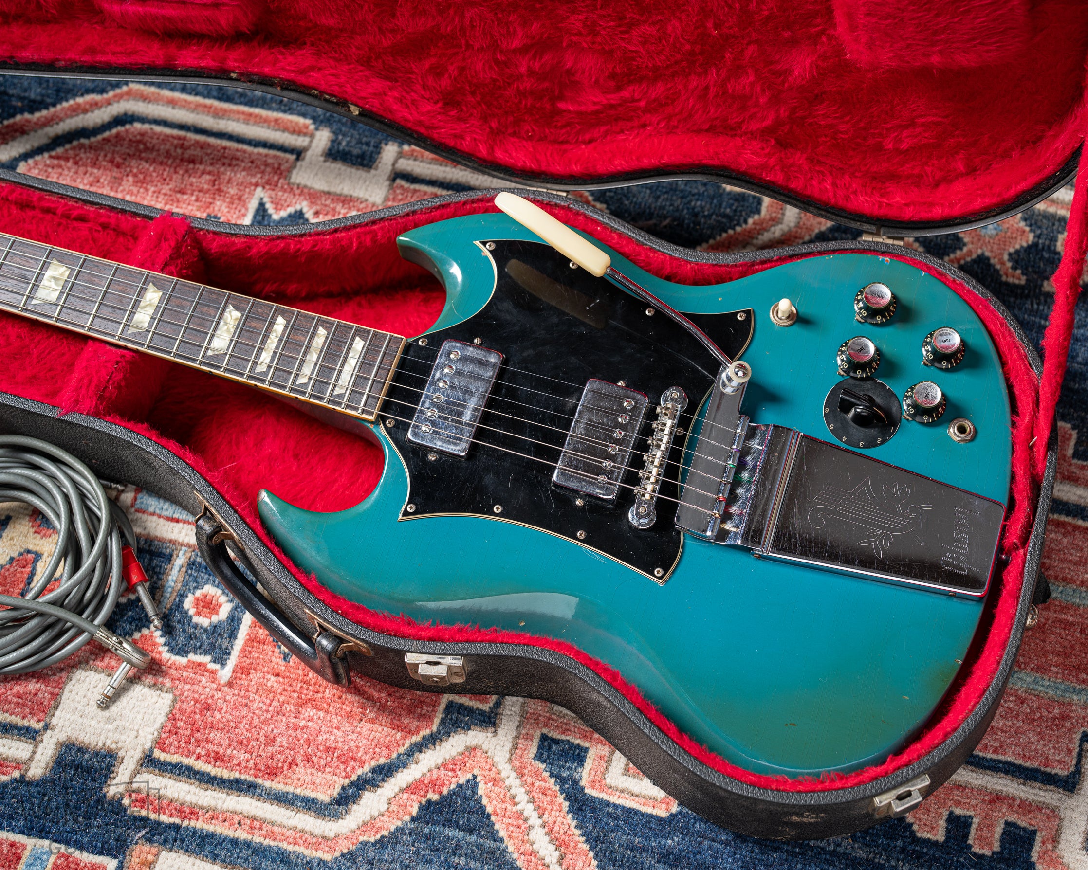 1971 Gibson SG Standard Custom Blue in original case
