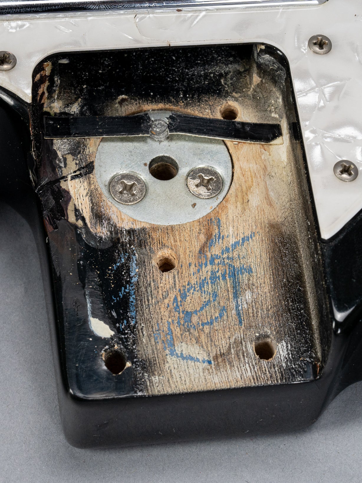 1978 Fender Telecaster Thinline Black guitar neck pocket