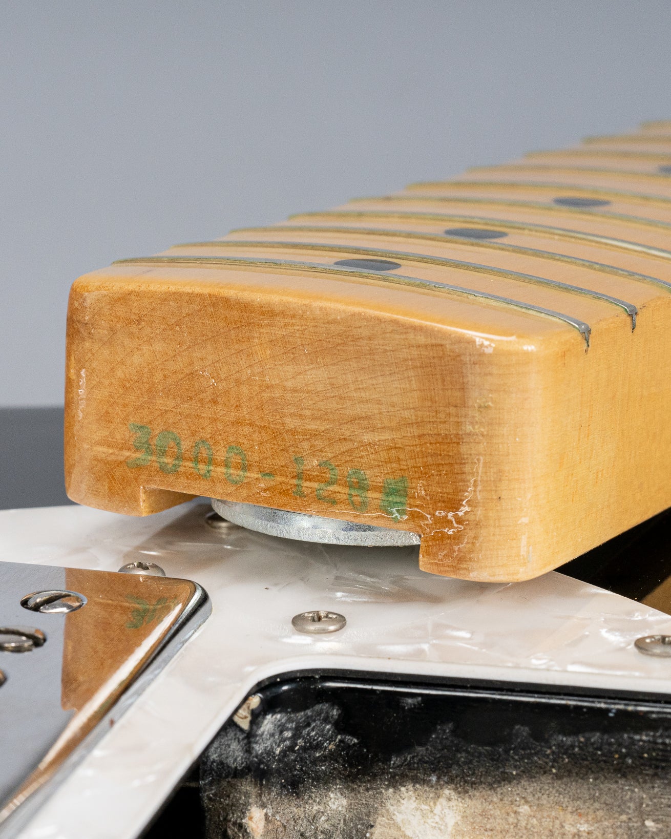 1978 Fender Telecaster Thinline Black guitar neck heel