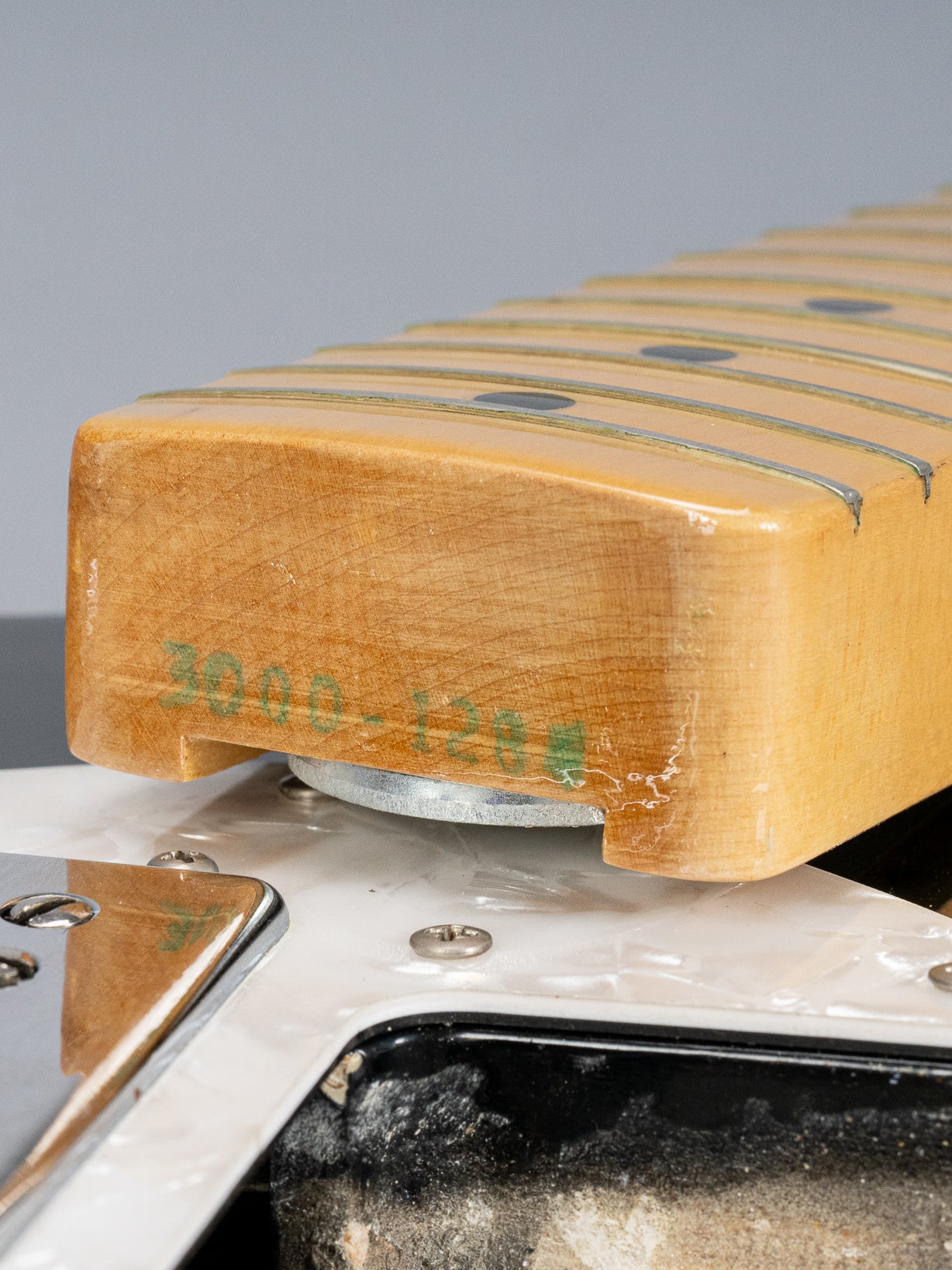 1978 Fender Telecaster Thinline Black guitar neck heel