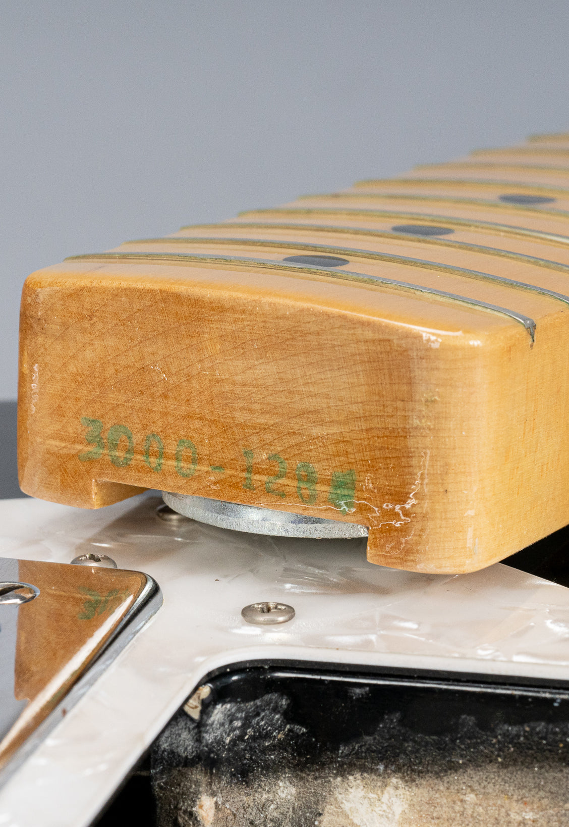 1978 Fender Telecaster Thinline Black guitar neck heel