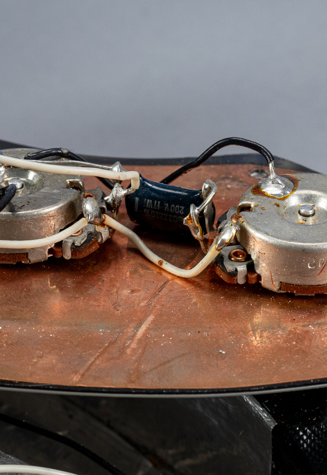 1978 Fender Telecaster Thinline Black guitar original pots and pot codes