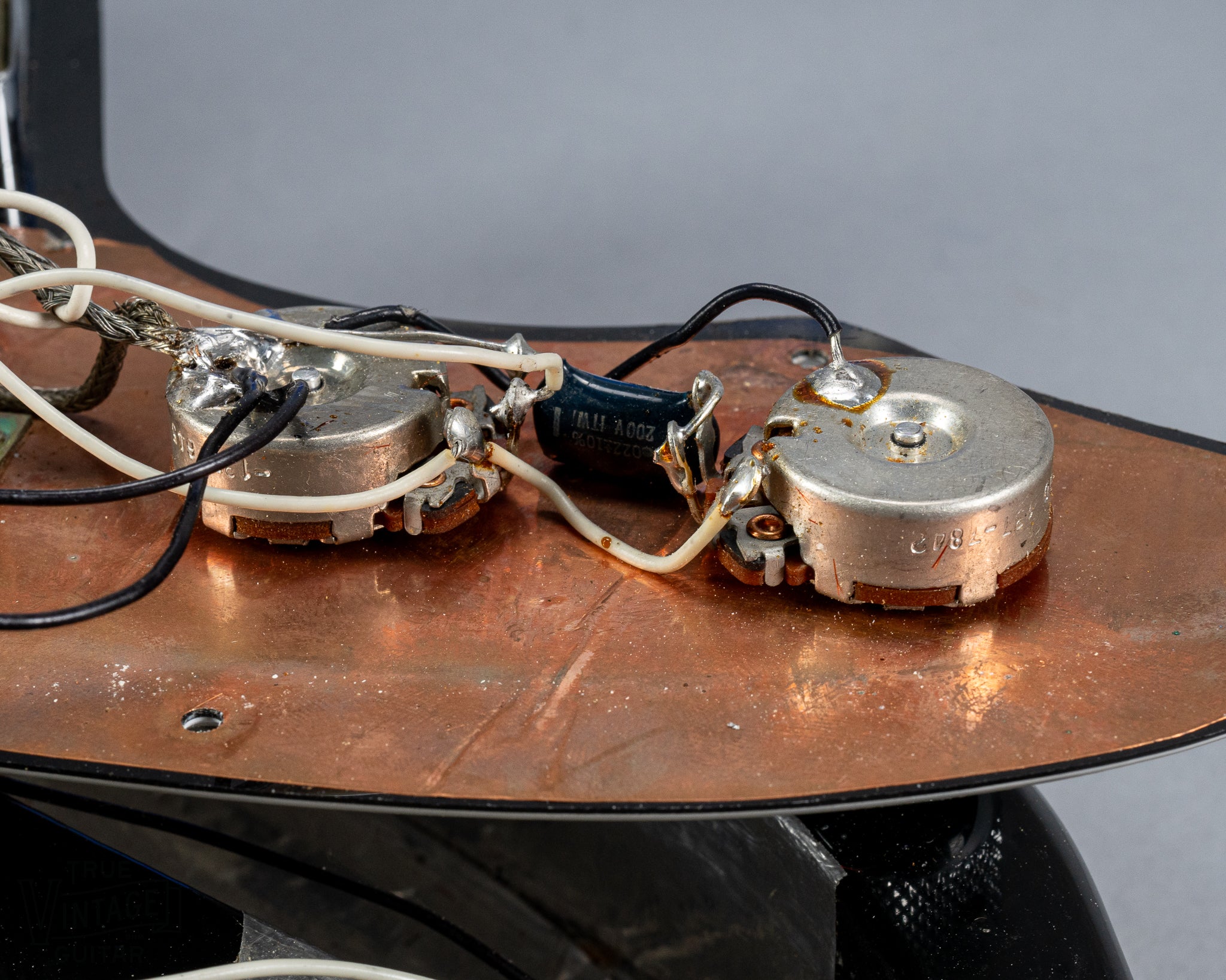 1978 Fender Telecaster Thinline Black guitar original pots and pot codes