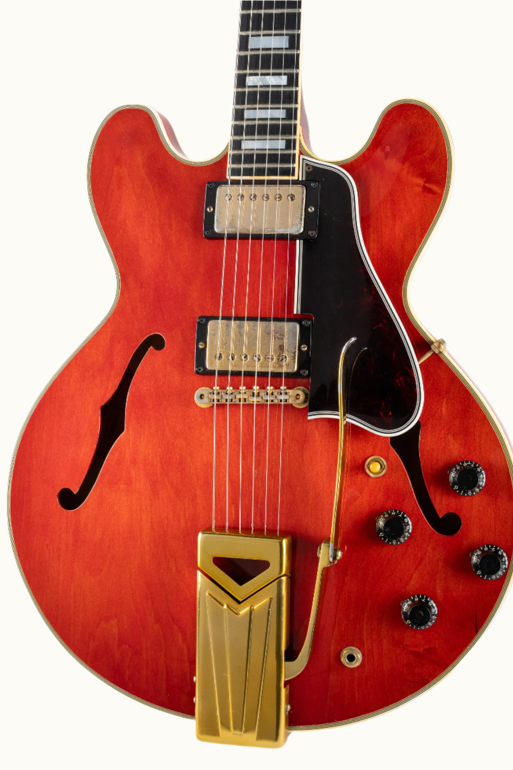 1959 Gibson ES-355 red mono side pull guitar