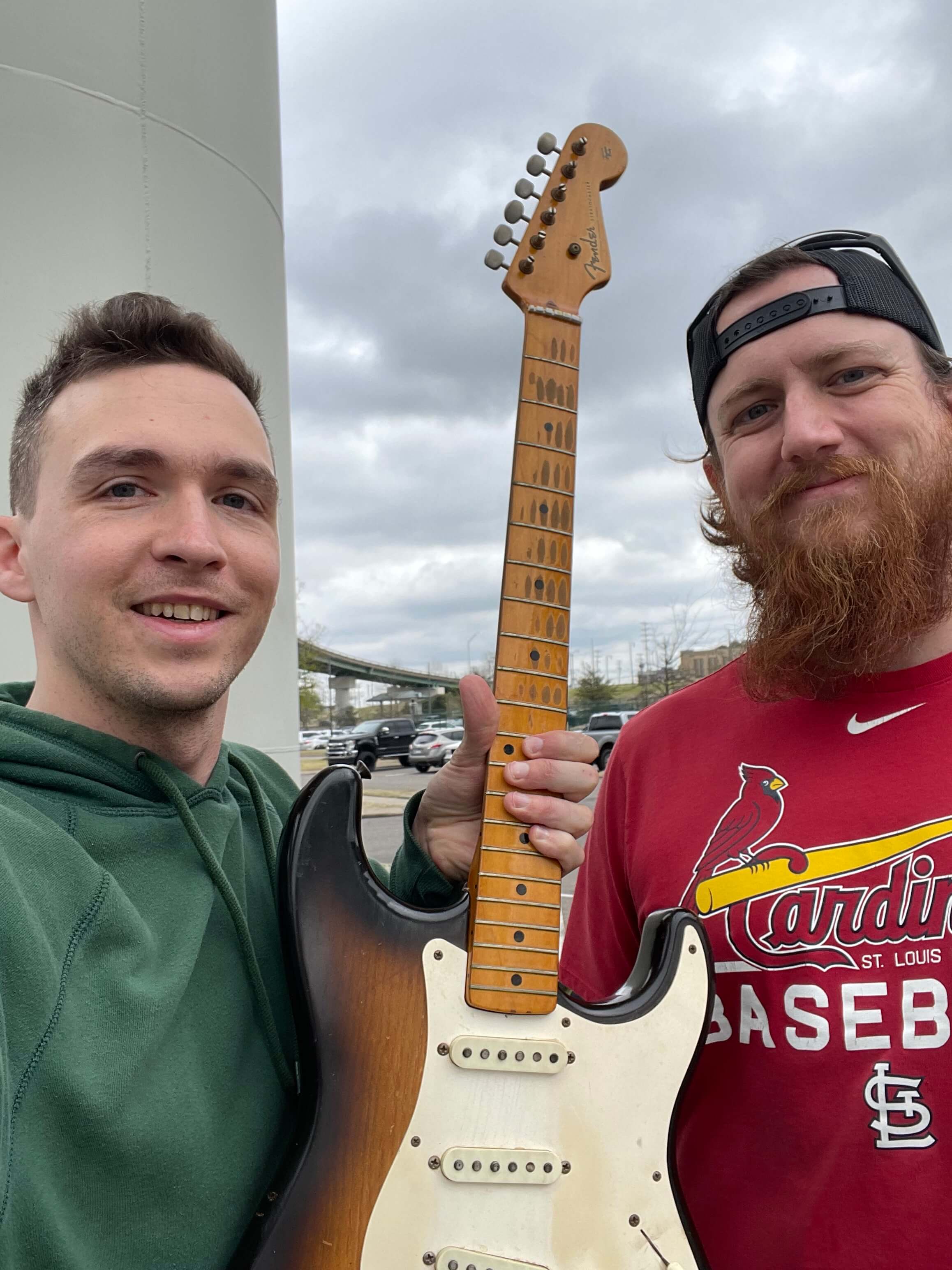 John Shults buys 1950s Fender Stratocaster guitars
