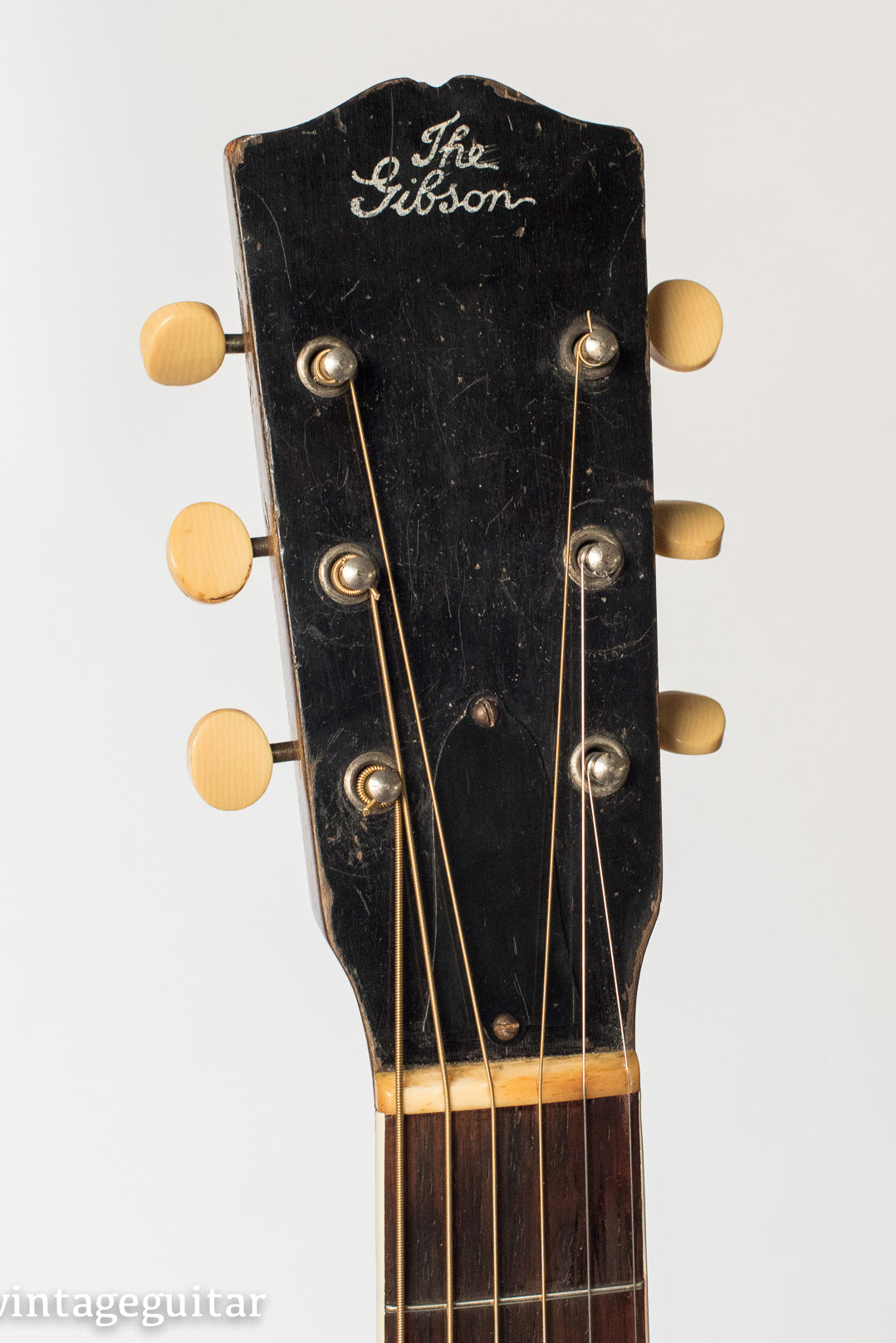 1928 Gibson Nick Lucas Special, headstock,