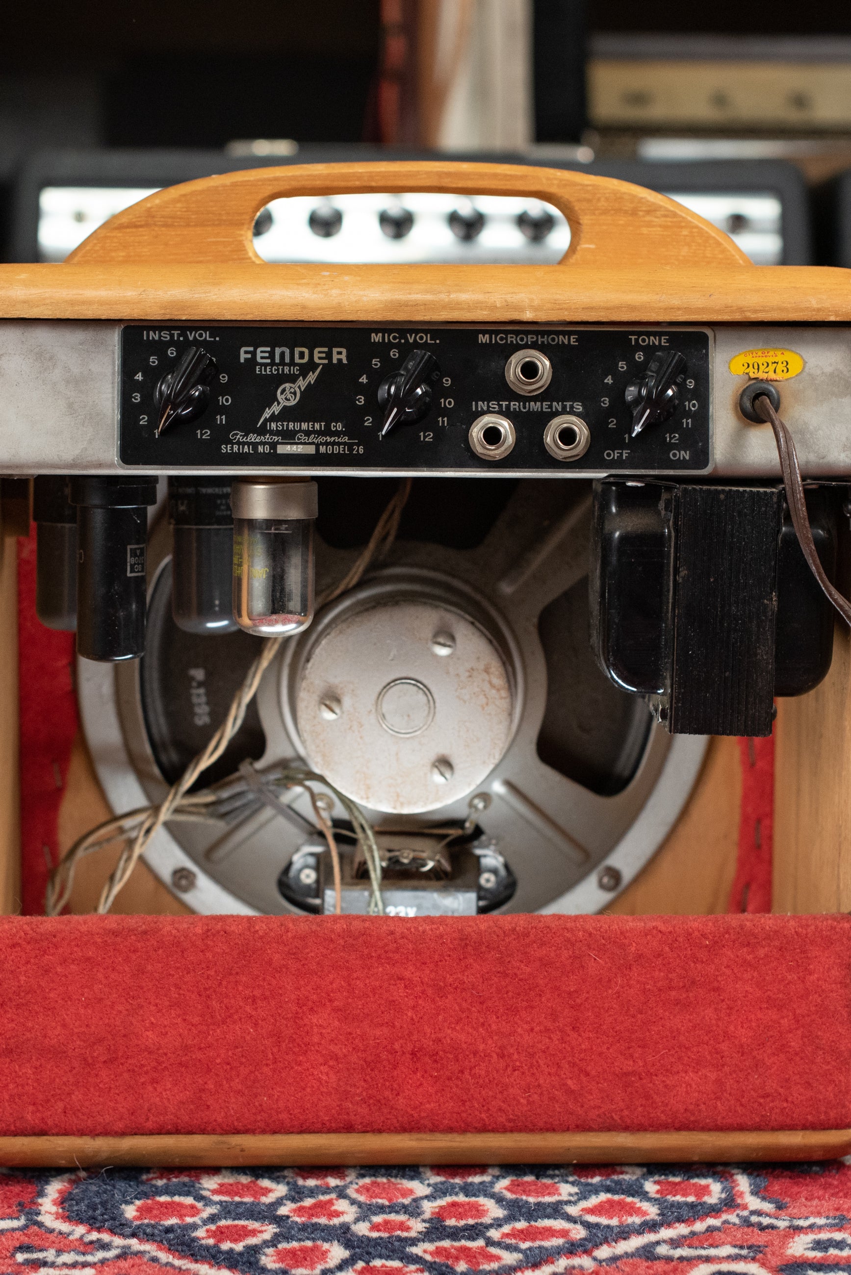 Vintage Fender Woody guitar amp