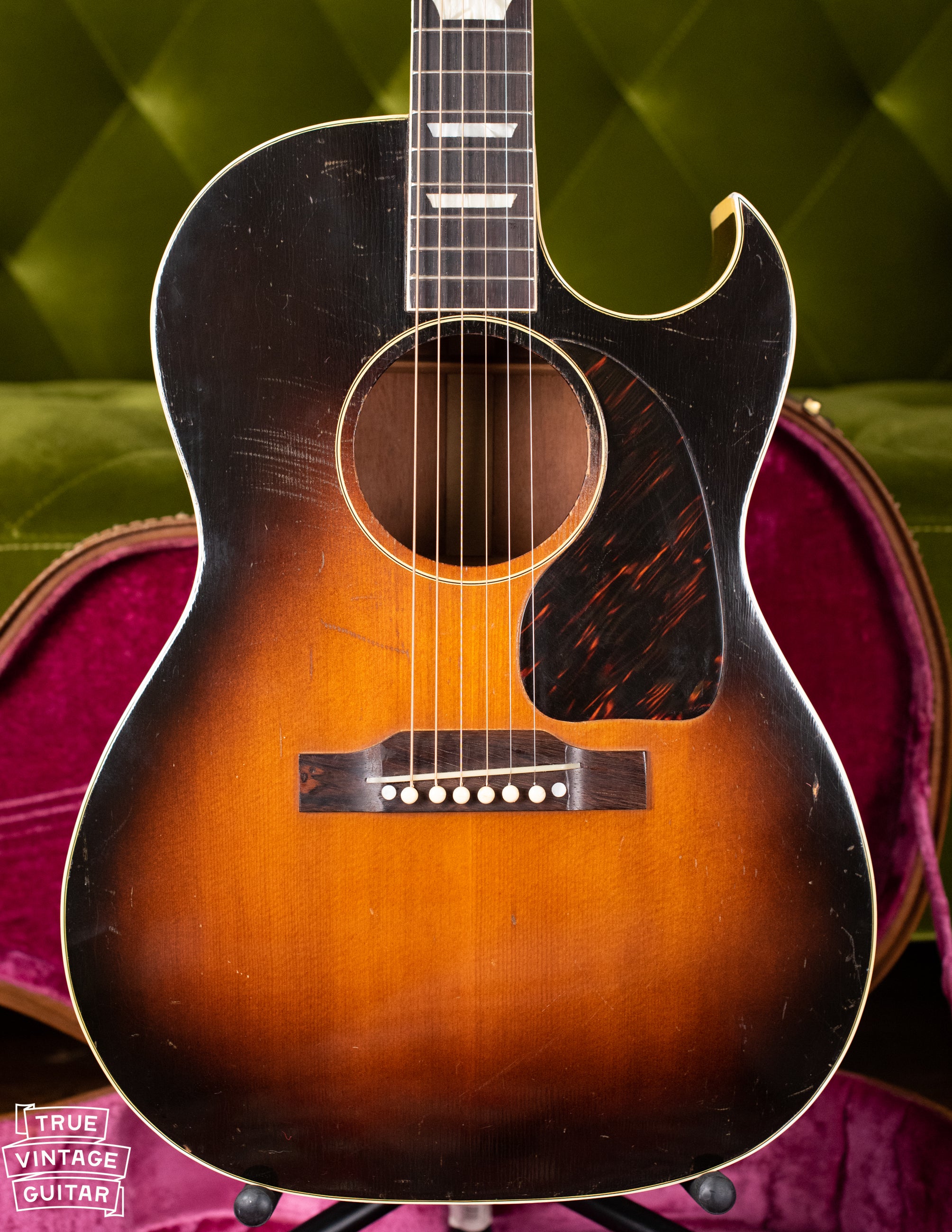 1951 Gibson CF-100 firestripe pickguard
