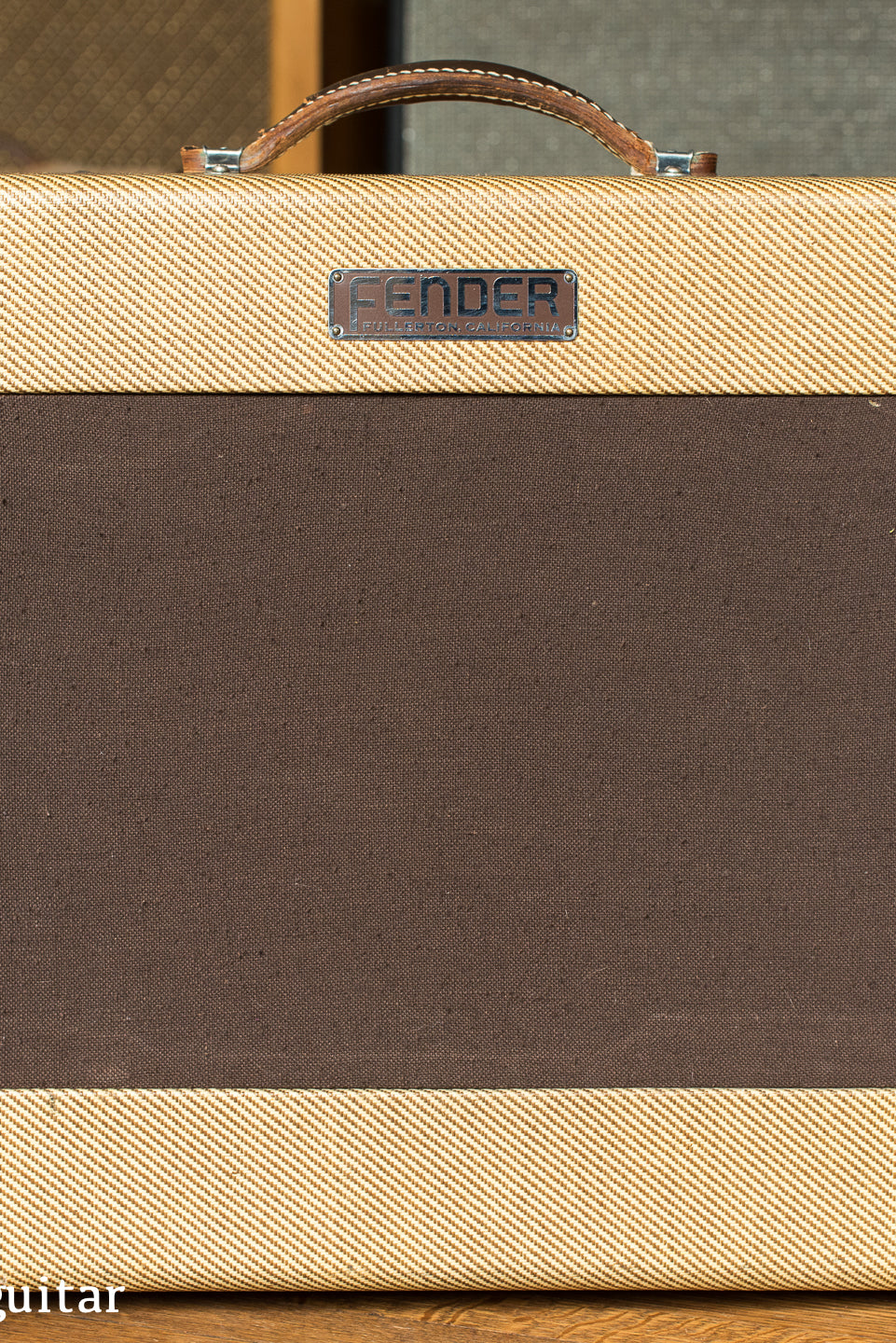 Vintage 1953 Fender Deluxe Amplifier, tweed, wide panel