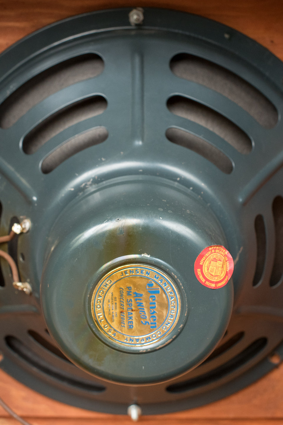 Original Jensen speaker P12R, Vintage 1953 Fender Deluxe Amplifier, tweed