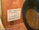 Tube chart, Vintage 1953 Fender Deluxe Amplifier, tweed