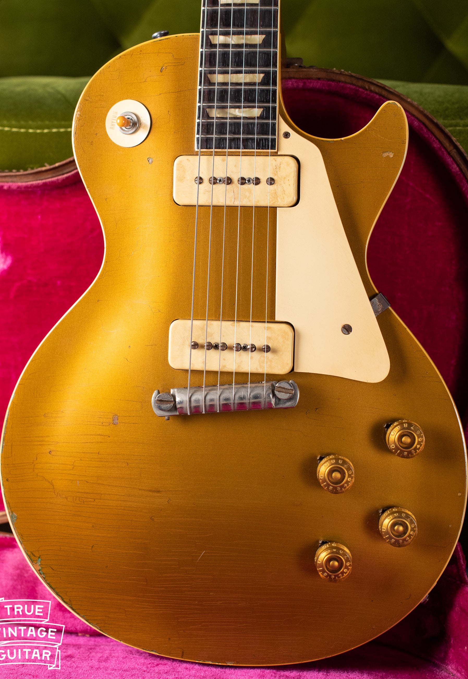 Vintage 1954 Gibson Les Paul goldtop electric guitar