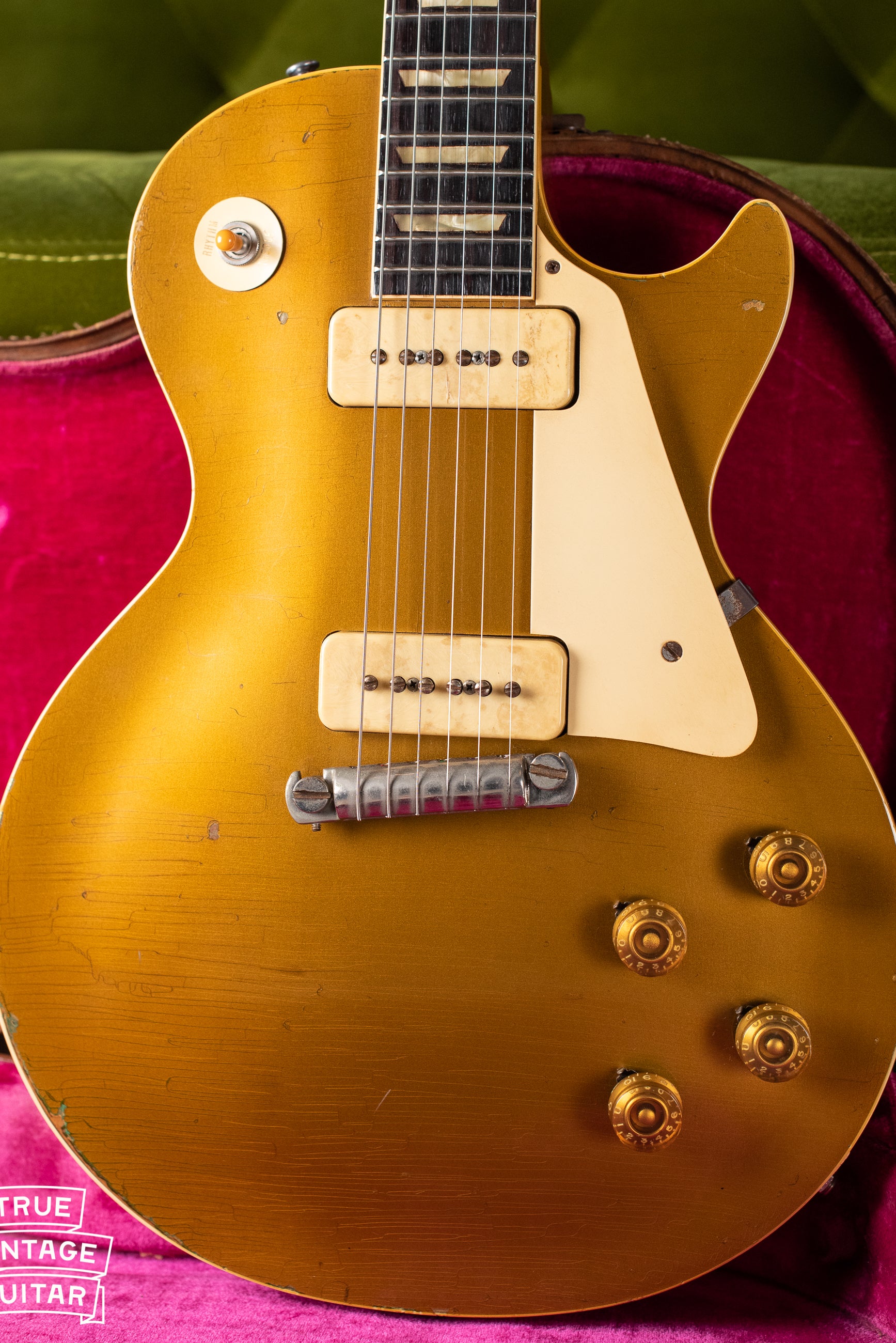 Vintage 1954 Gibson Les Paul goldtop electric guitar