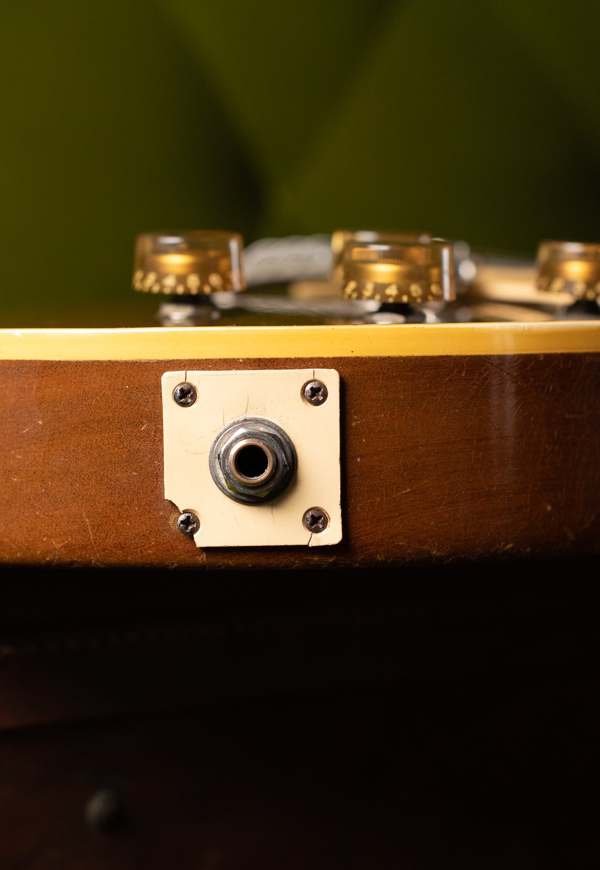 Jack plate, Vintage 1954 Gibson Les Paul goldtop