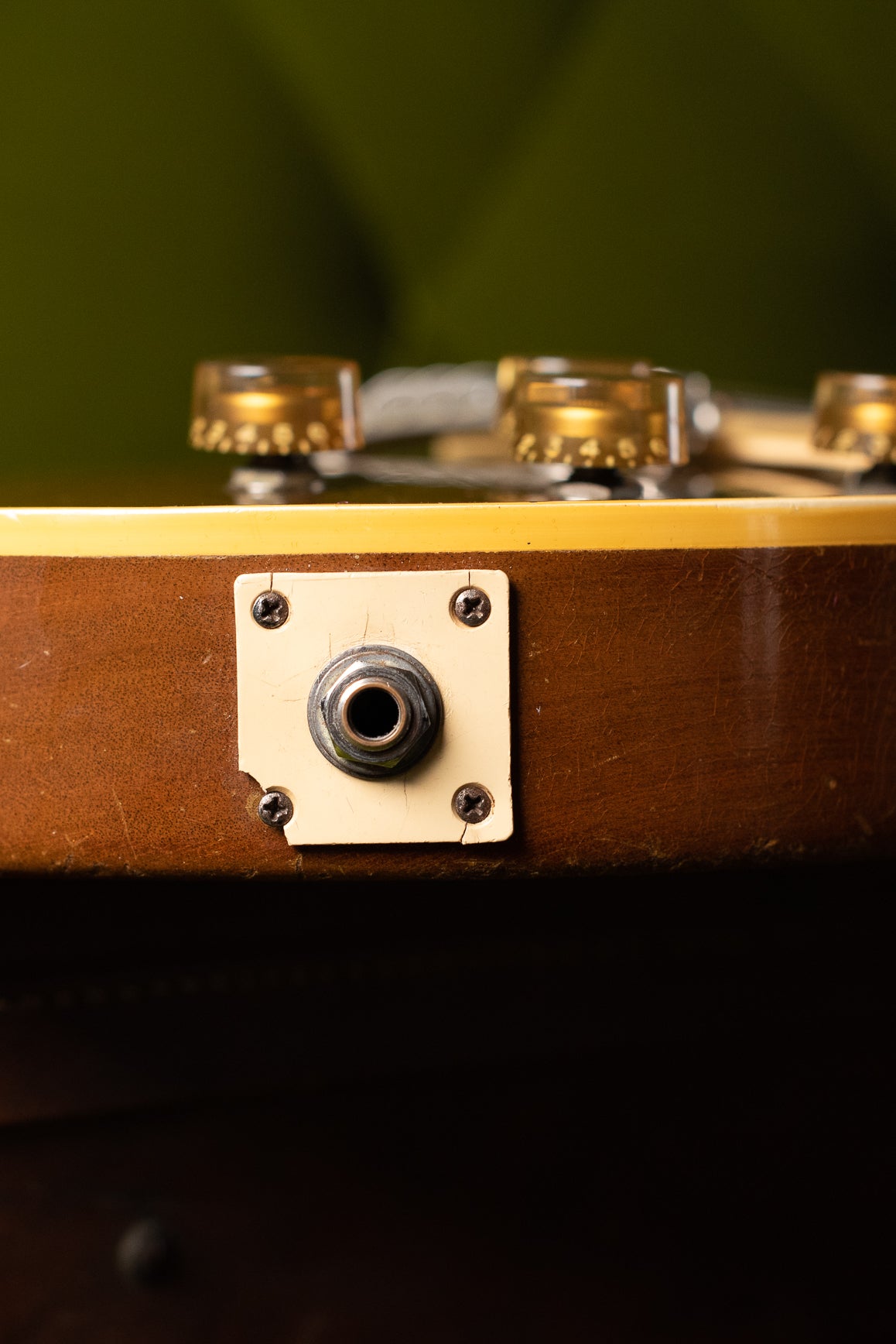 Jack plate, Vintage 1954 Gibson Les Paul goldtop