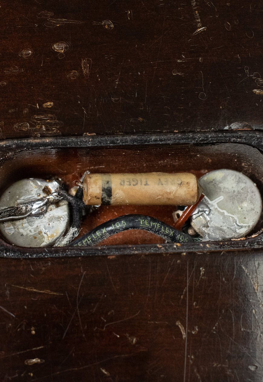 1955 Gibson Les Paul Junior control cavity grey tiger