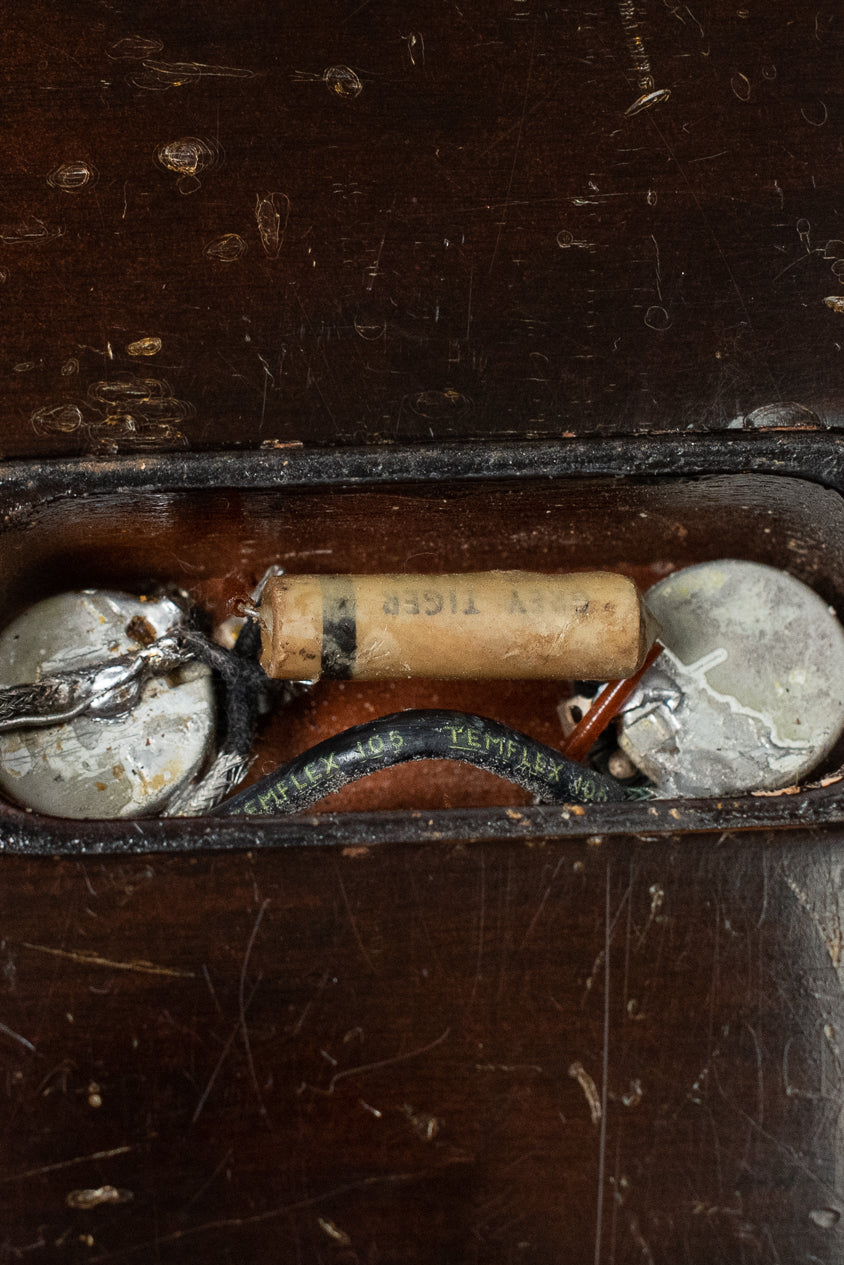 1955 Gibson Les Paul Junior control cavity grey tiger