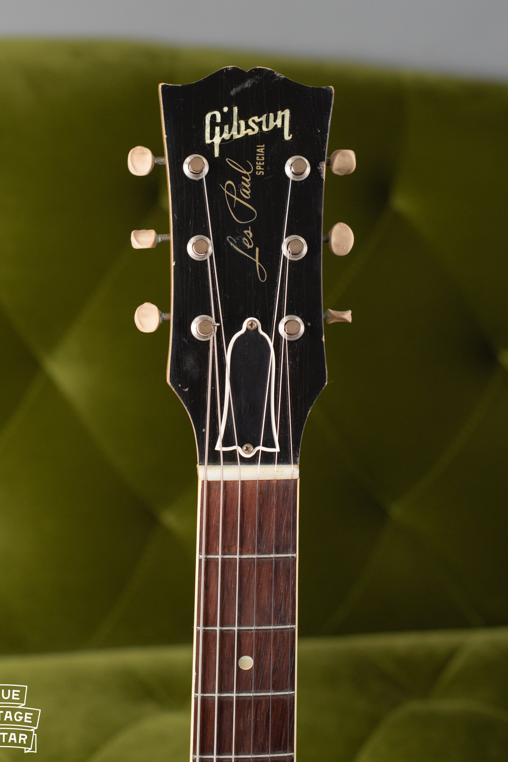 Gibson Headstock, pearl inlay, 1950s guitar