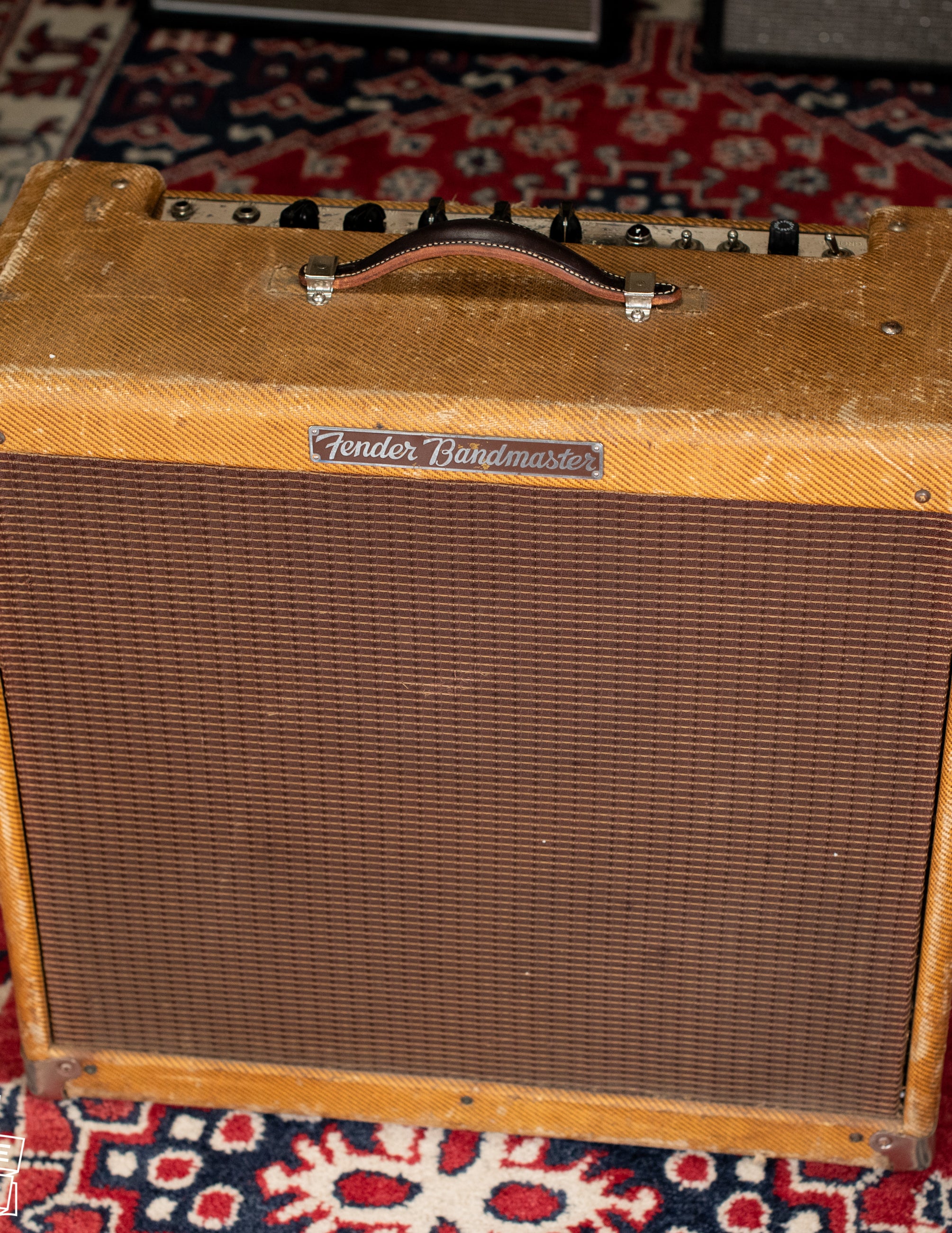 Vintage Tweed Fender Bandmaster guitar amp