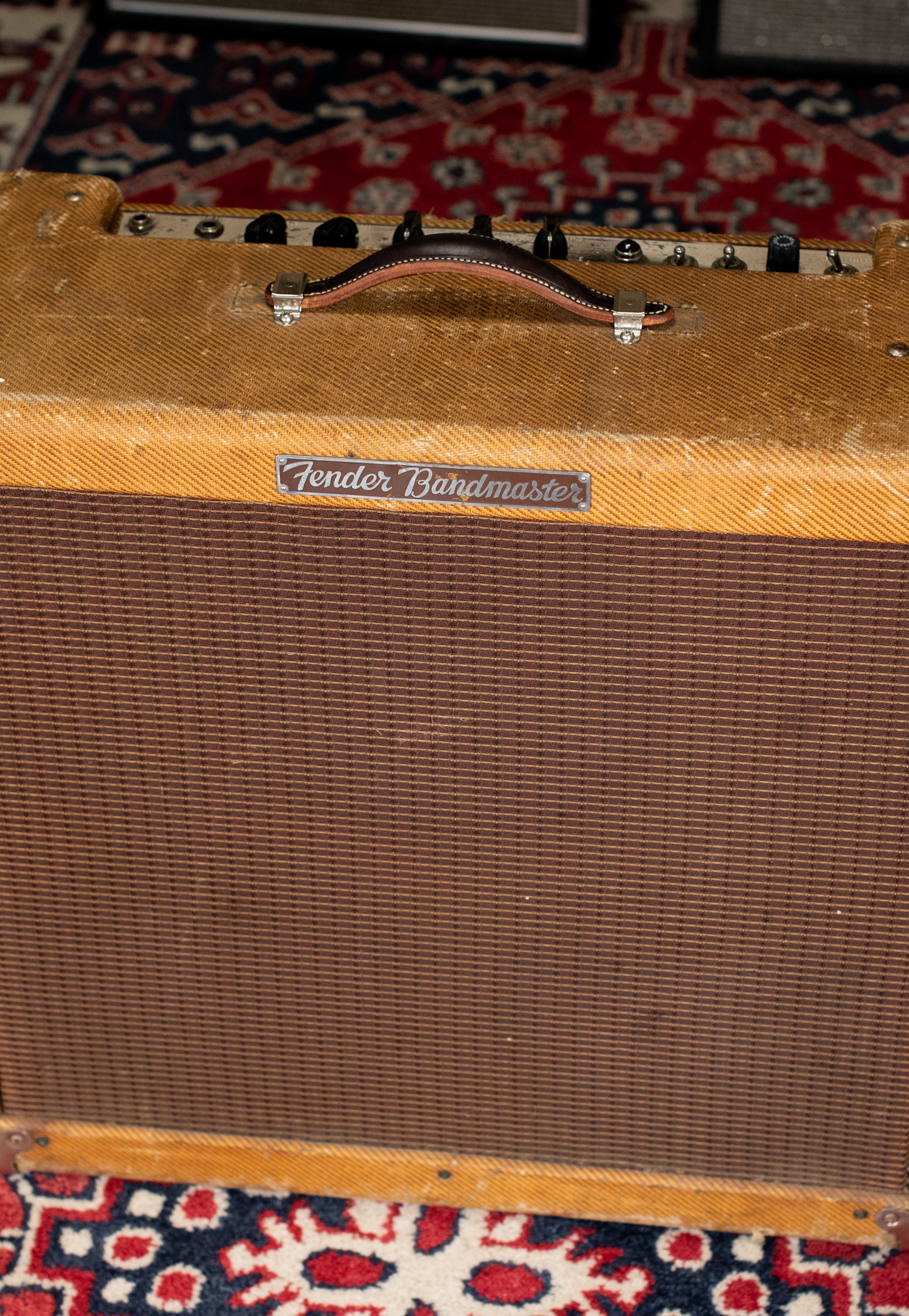 Vintage Tweed Fender Bandmaster guitar amp
