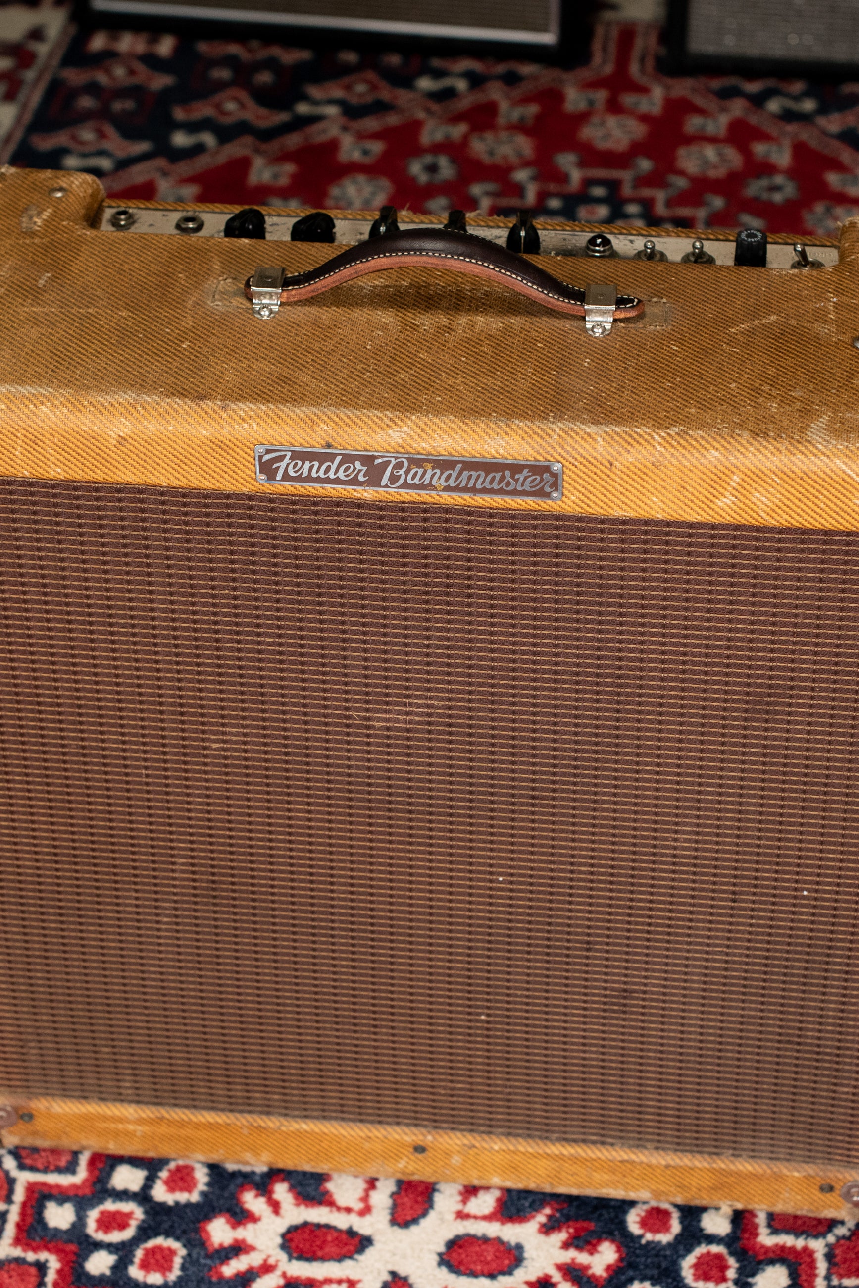 Vintage Tweed Fender Bandmaster guitar amp