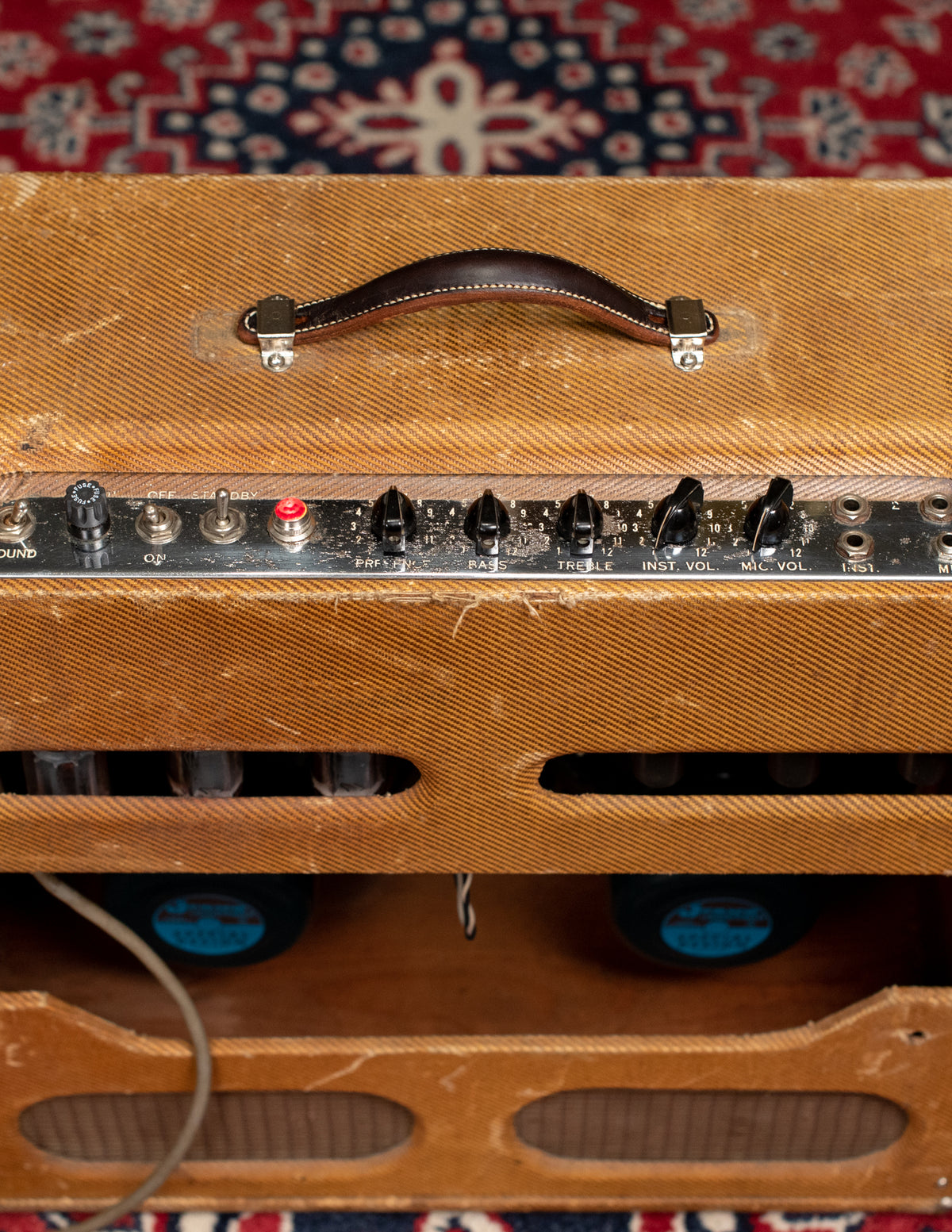Bandmaster tweed control panel