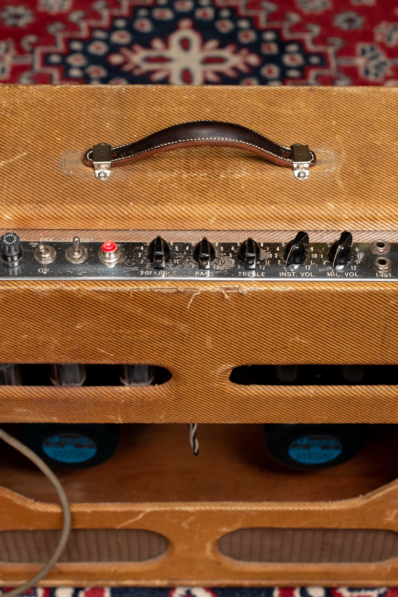 Bandmaster tweed control panel