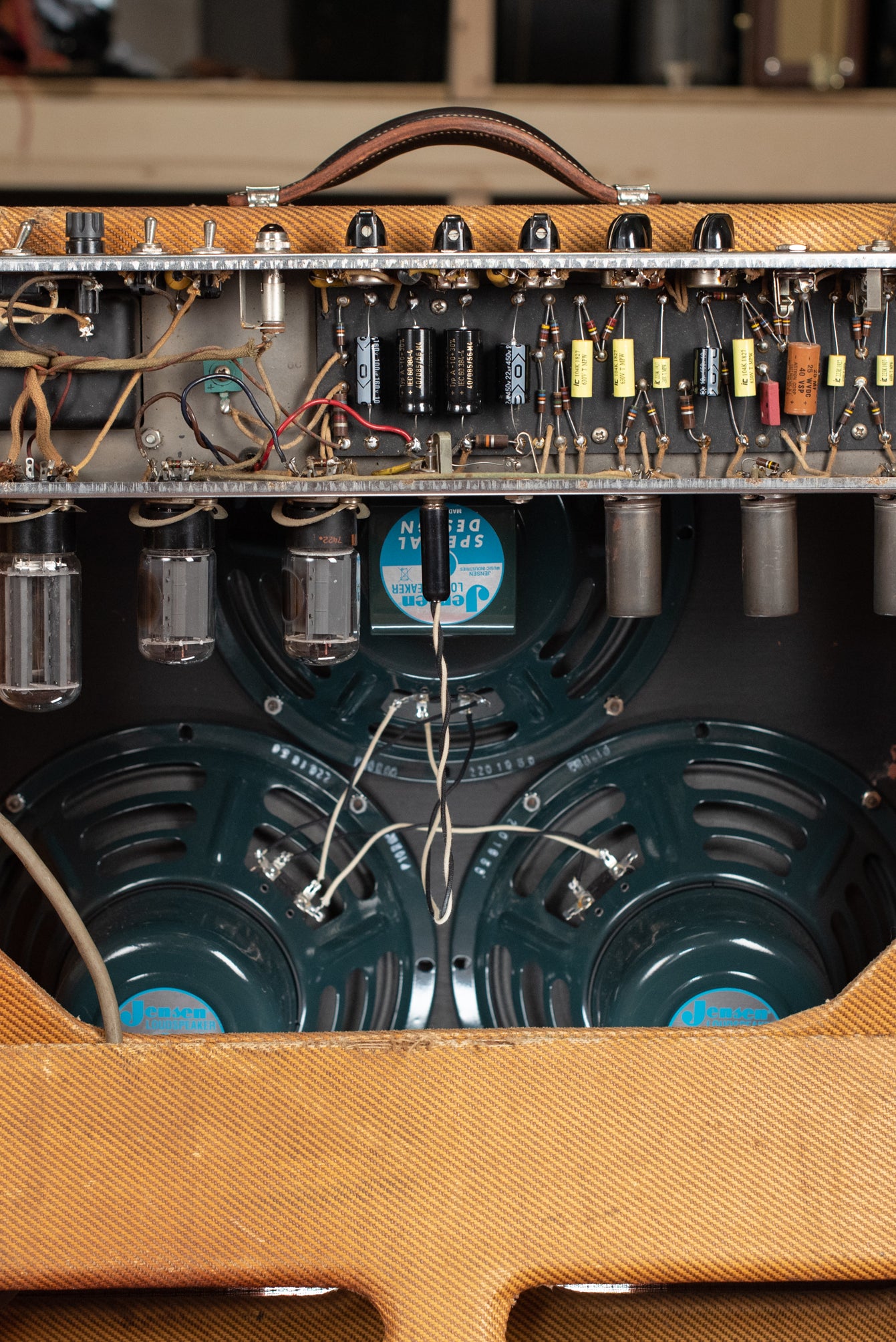 Chassis, circuit board, tweed Bandmaster Fender 1957