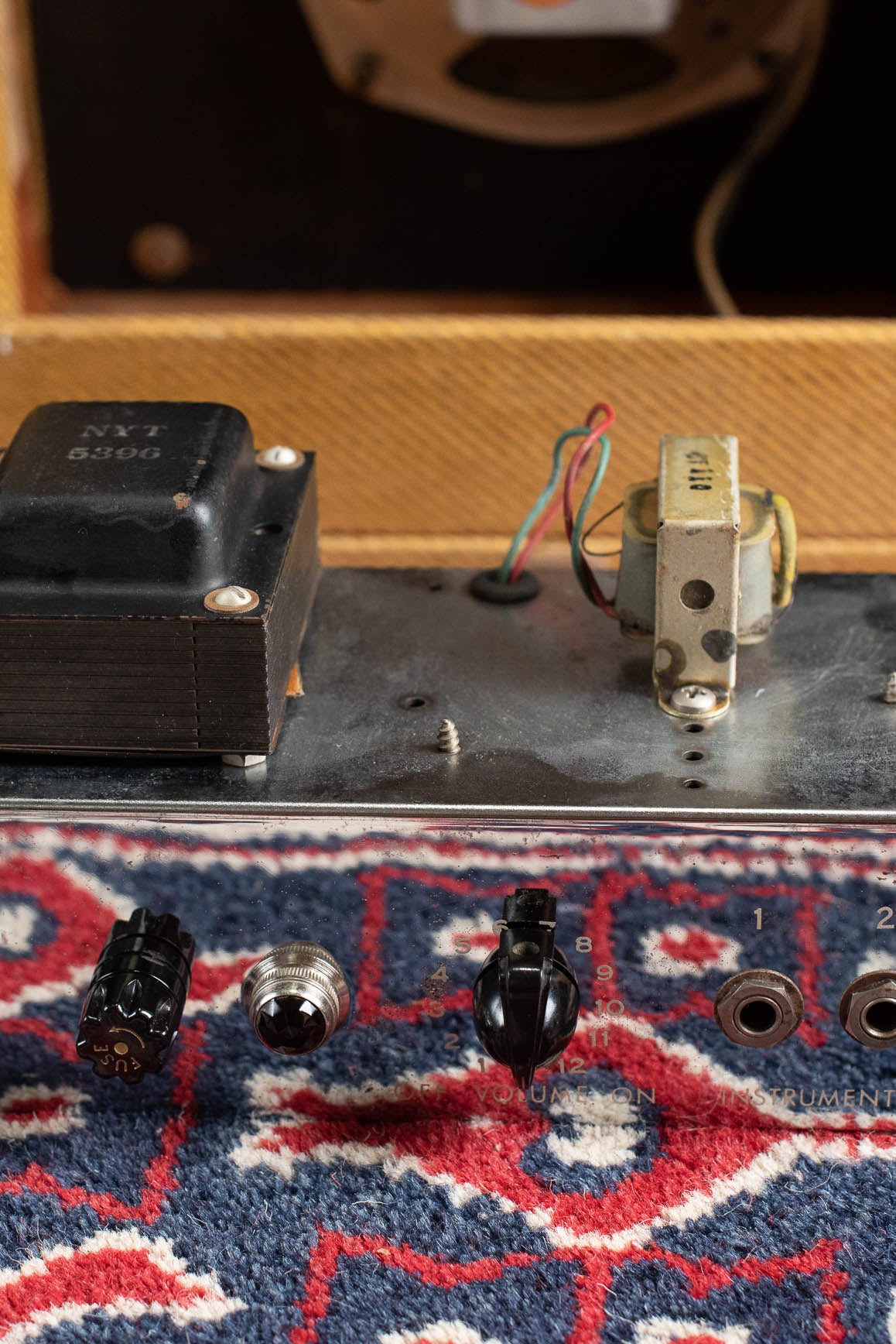 1957 Fender Camp, power transformer, output transformer