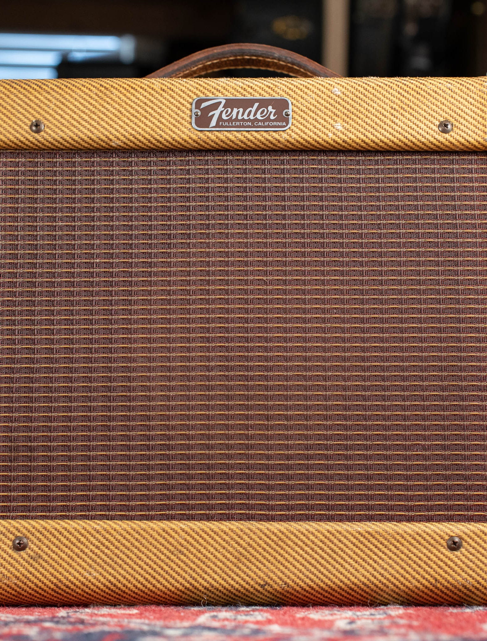 Vintage 1957 Fender Champ guitar amp tweed