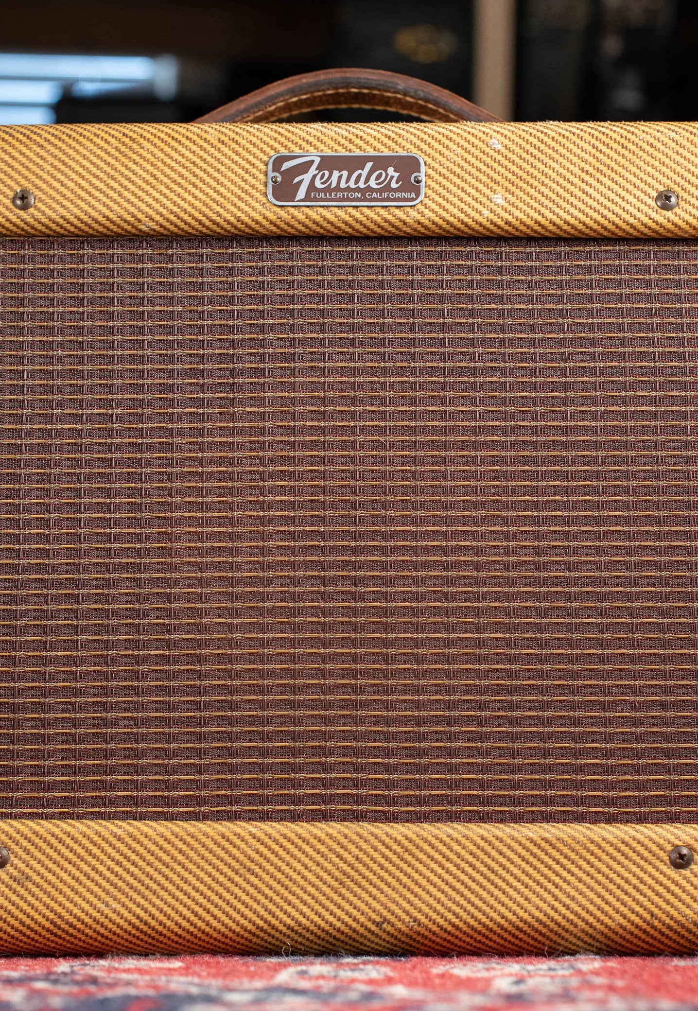 Vintage 1957 Fender Champ guitar amp tweed
