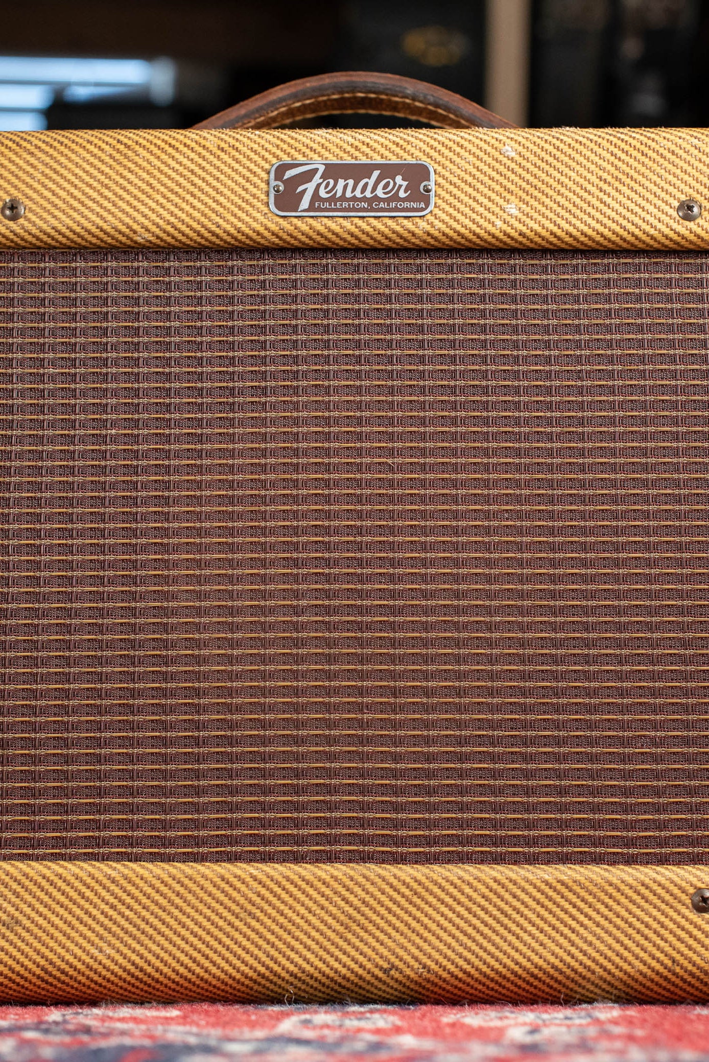 Vintage 1957 Fender Champ guitar amp tweed