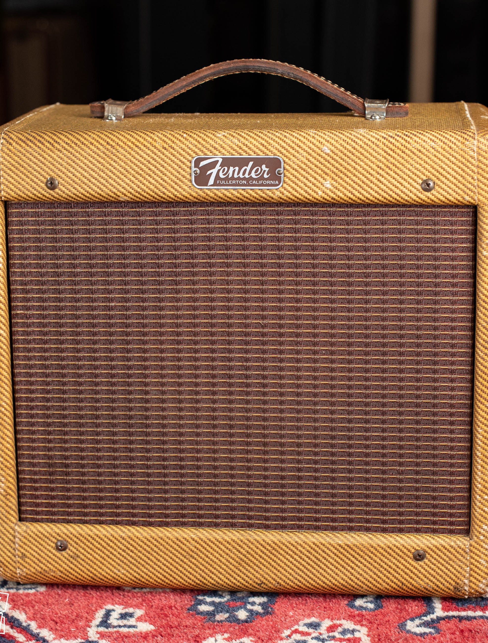 Vintage 1957 Fender Champ guitar amp tweed